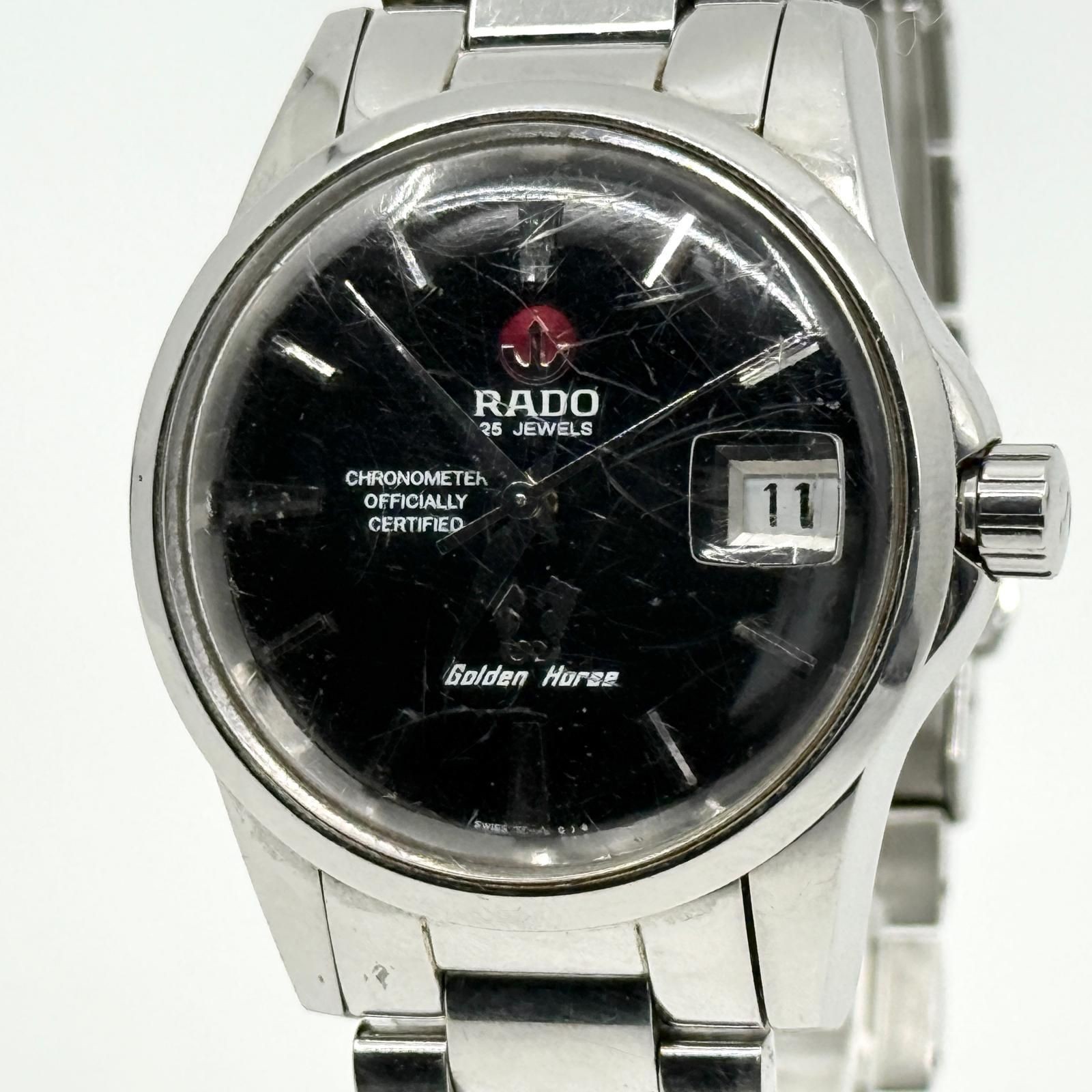 RADO Golden Horse 658.3834.4 Black Automatic Men’s Watch Japan 073554
