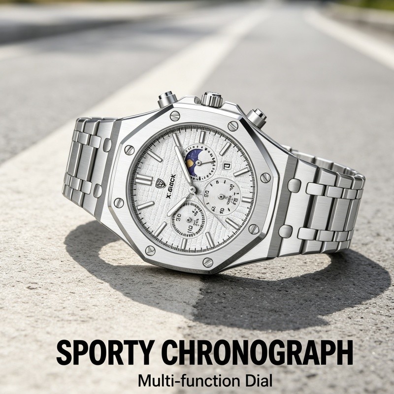 Men Watch Multifunctional pilot/avitor Wristwatch Fashion Classic Business Gifts