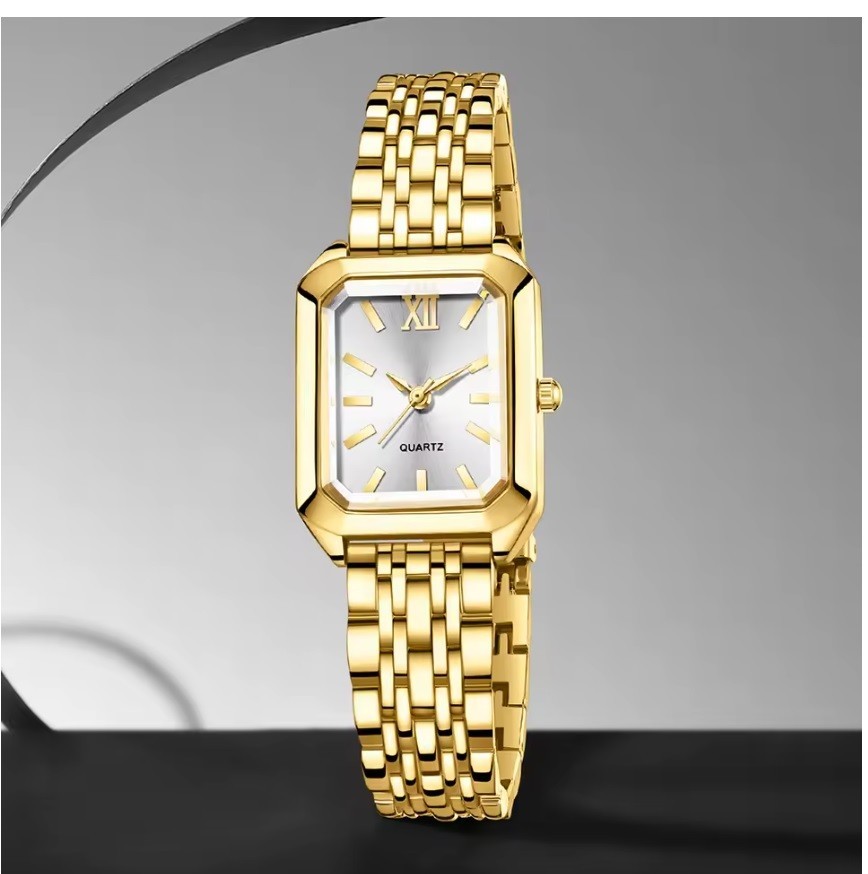 Women’s Rectangular Quartz Watch – Elegant, Versatile, Luxury Style