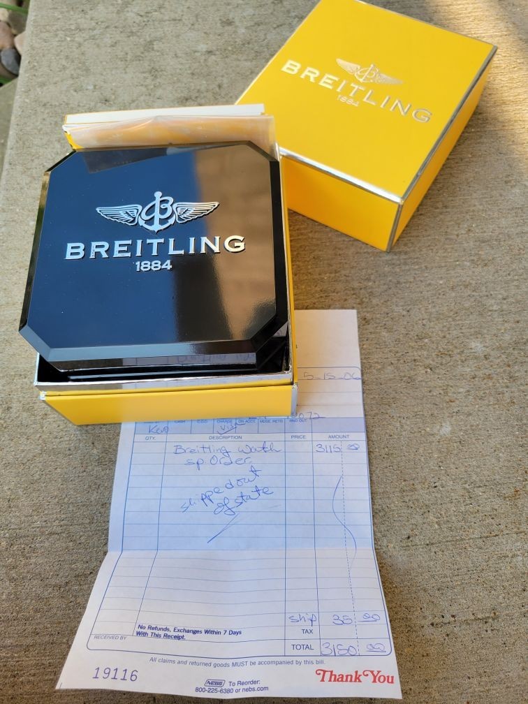 A.D. papers BREITLING Chronomat EVOLUTION A13356 watch STRAP leather rubber OEM