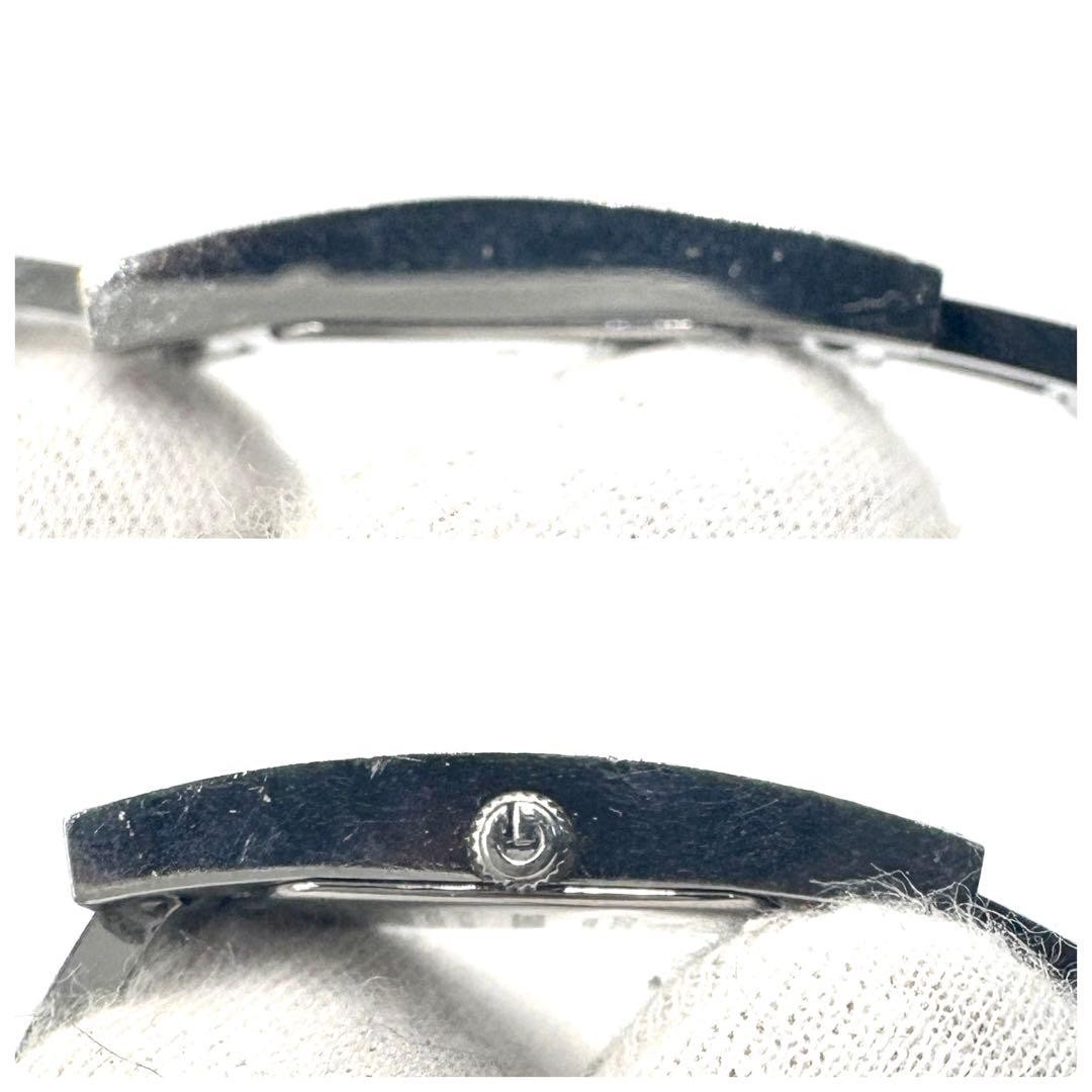 GUCCI 3900L Silver GG Dial Bangle Quartz Watch Used