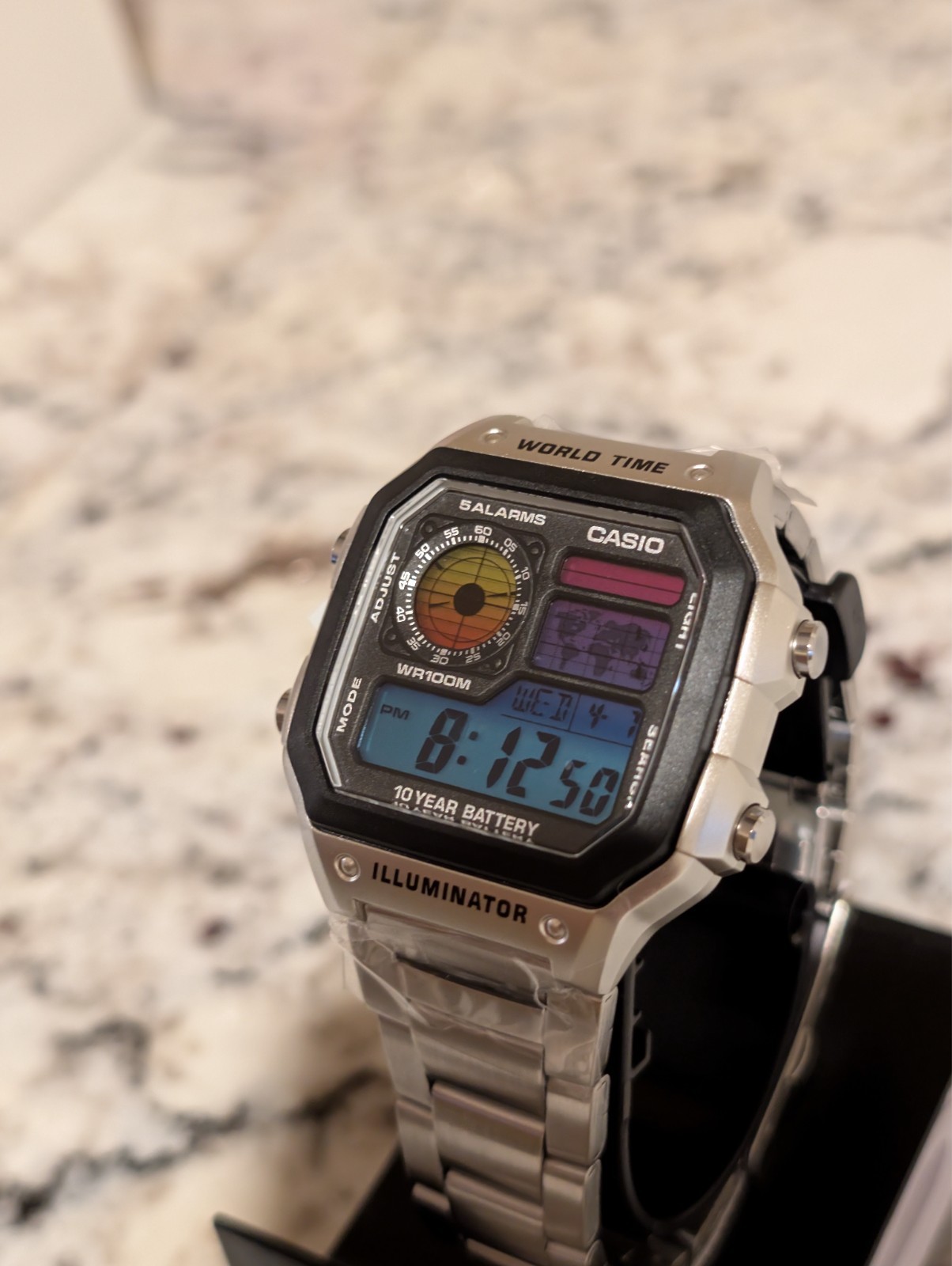 CASIO AE-1200WHD 1-A. Royale Watch Mod..Sunset Dial Mod.