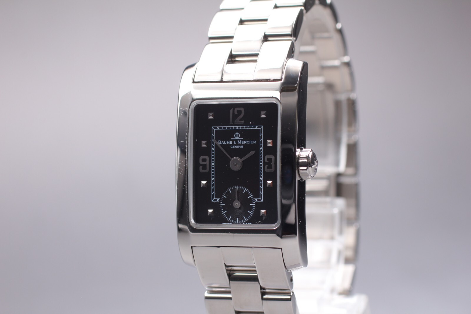 BAUME & MERCIER Hampton MV045139 Black Small Seconds 20mm Quartz Women Watch JP