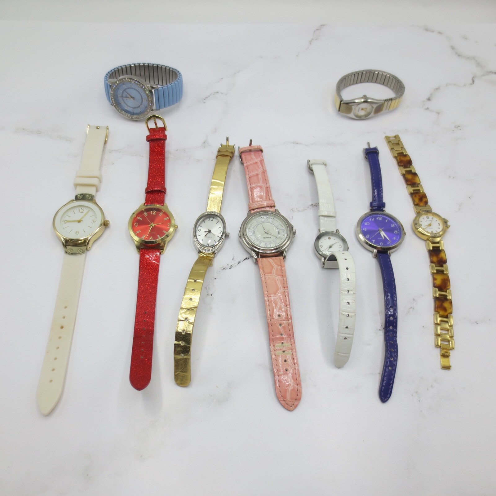 Lot of 9 Ladies Watches Mix Unbranded Novella Rumours AS IS / Untested