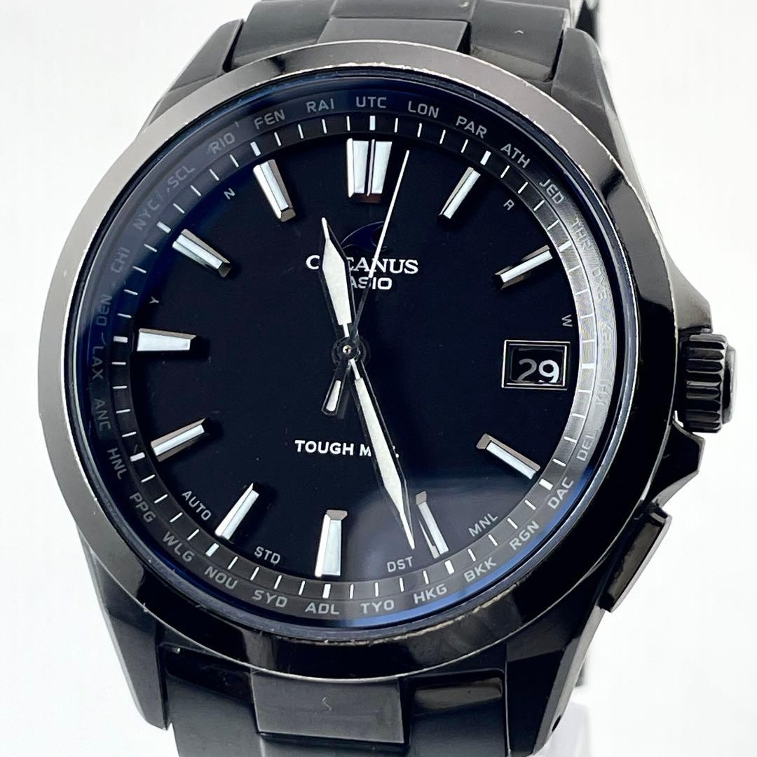 Casio Oceanus OCW-S100B Men’s Radio Solar Watch Black Stainless Steel