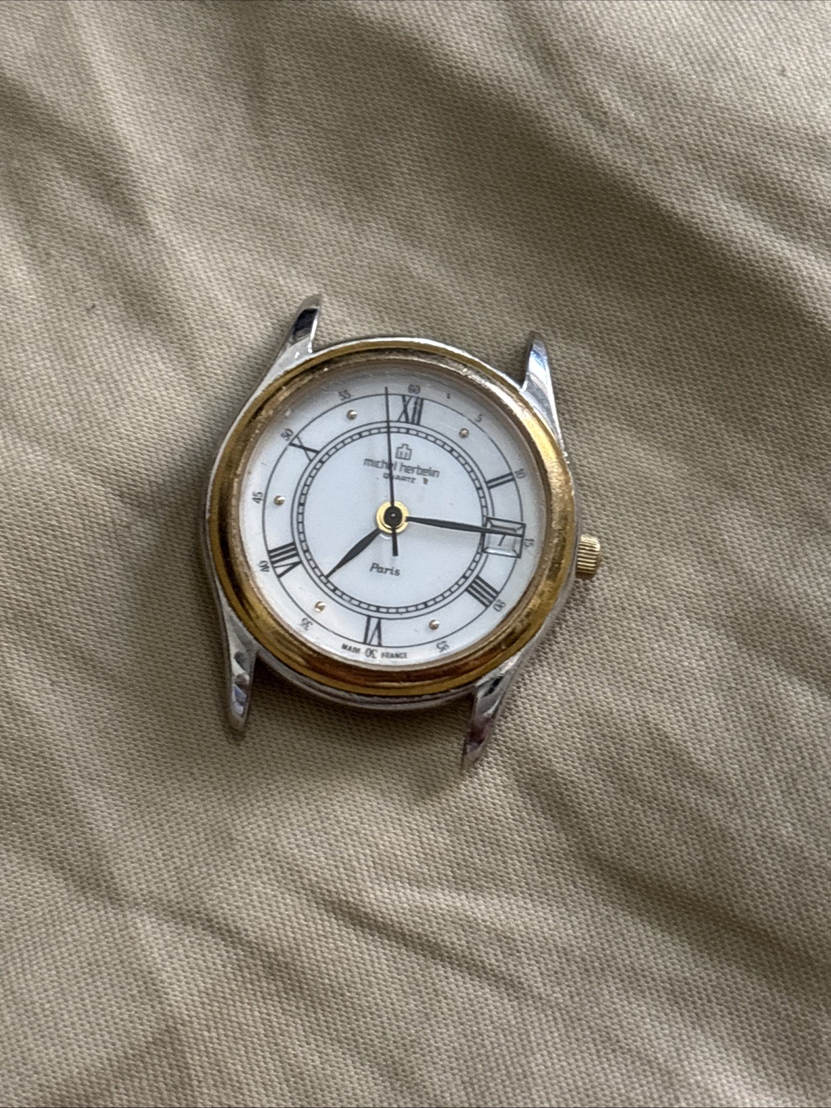 UNTESTED Michel Herblin Vintage Collectors Women’s Wrist Watch No Band As-Is