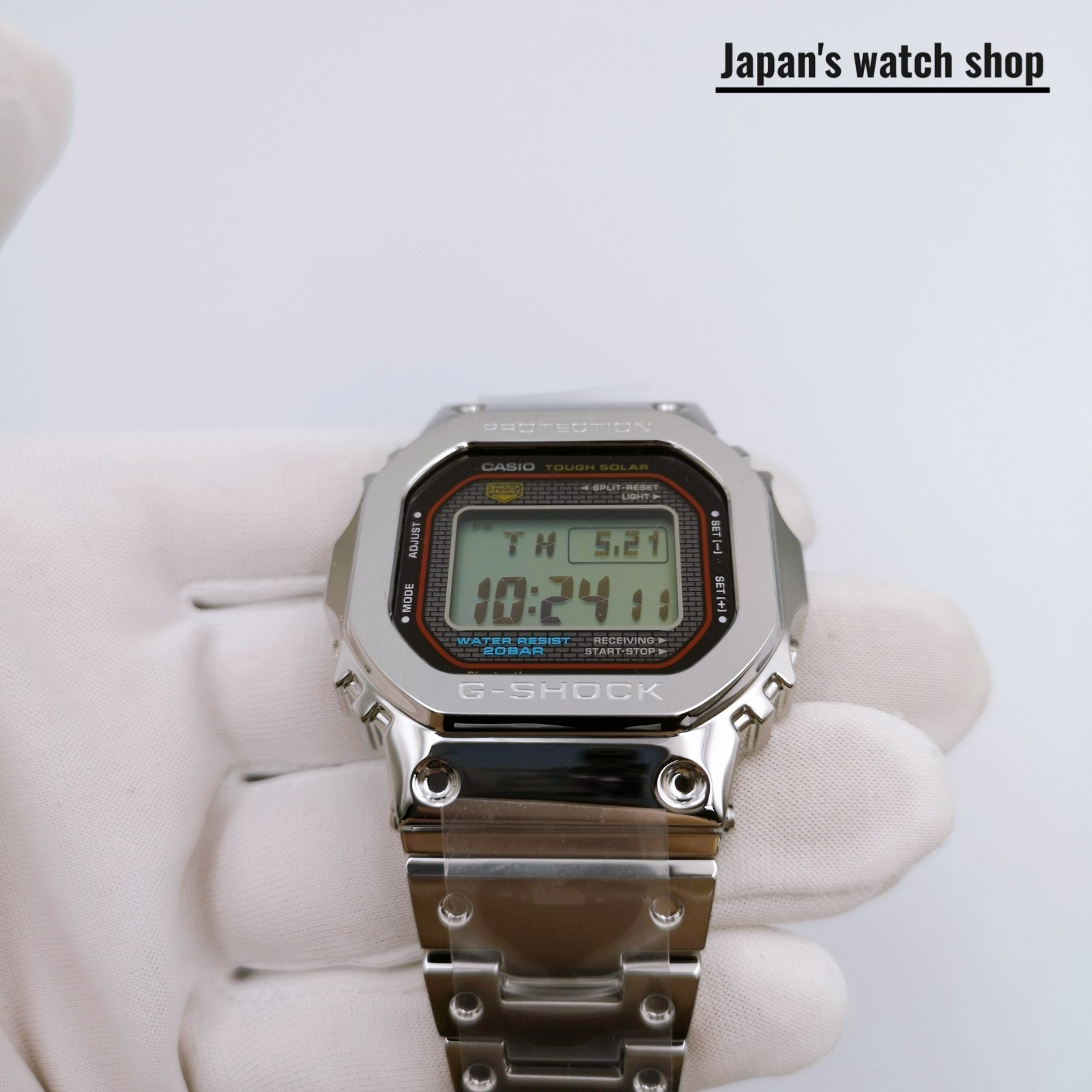 CASIO G-SHOCK GMW-B5000D-1CJF Silver Stainless Steel Men’s Watch New in Box