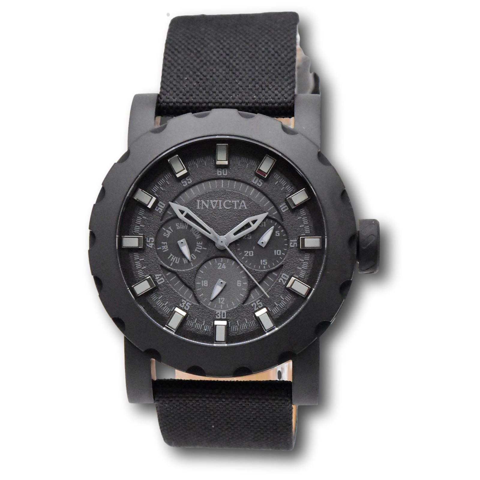 Invicta I-Force Commando Men’s 46mm Stealth Black Day / Date Quartz Watch 47585
