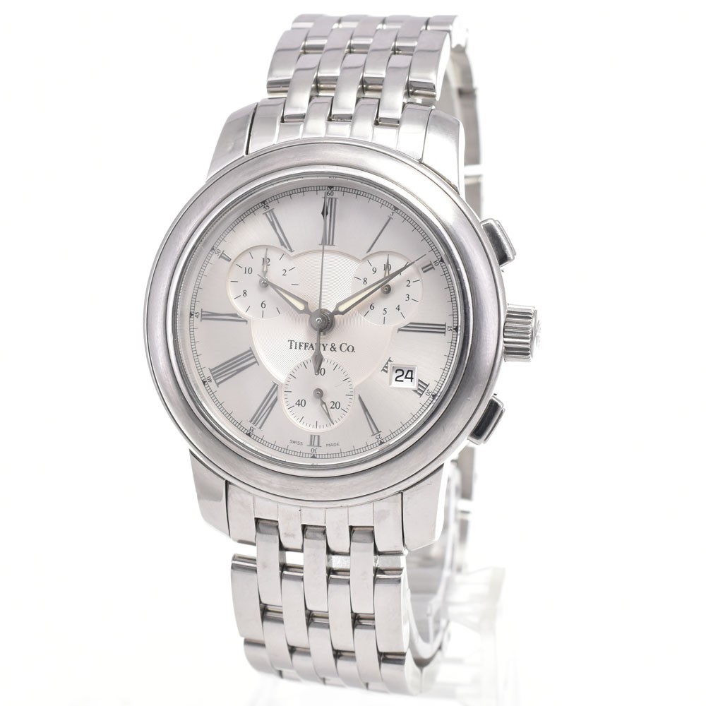 TIFFANY&Co. Mark round Chronograph Silver Dial Quartz Men’s Watch D#146449