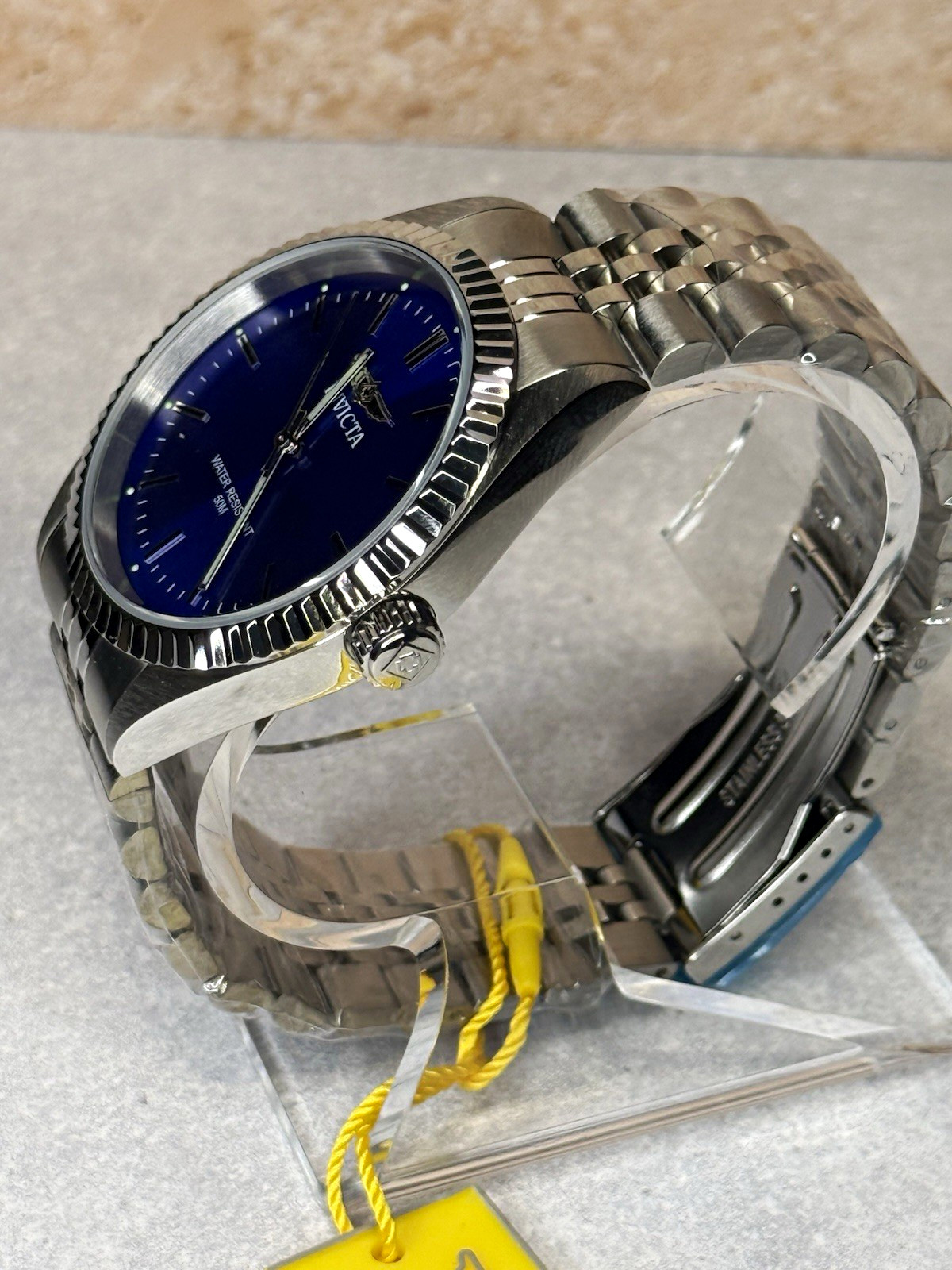Invicta Specialty Men’s 43mm Watch – Brilliant Blue Dial – Fluted Bezel – New