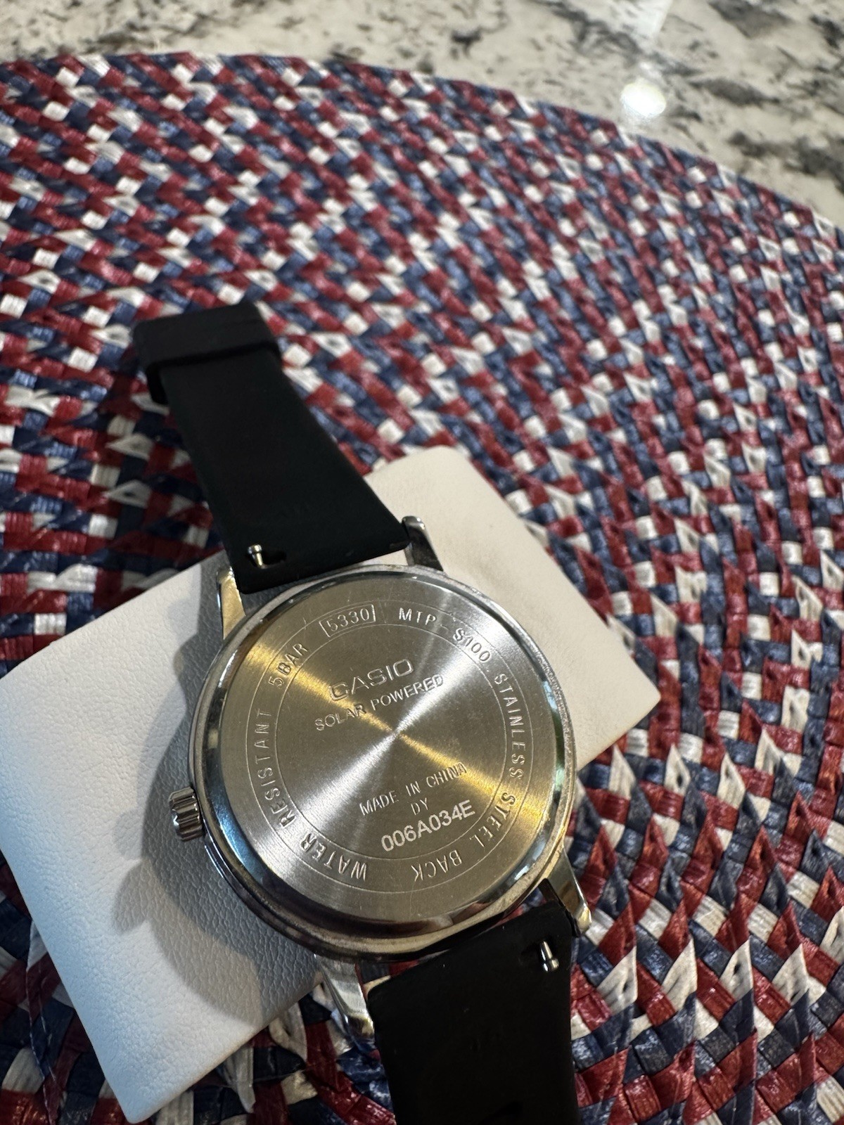 Casio Solar Powered Men’s Watch MTP-S100