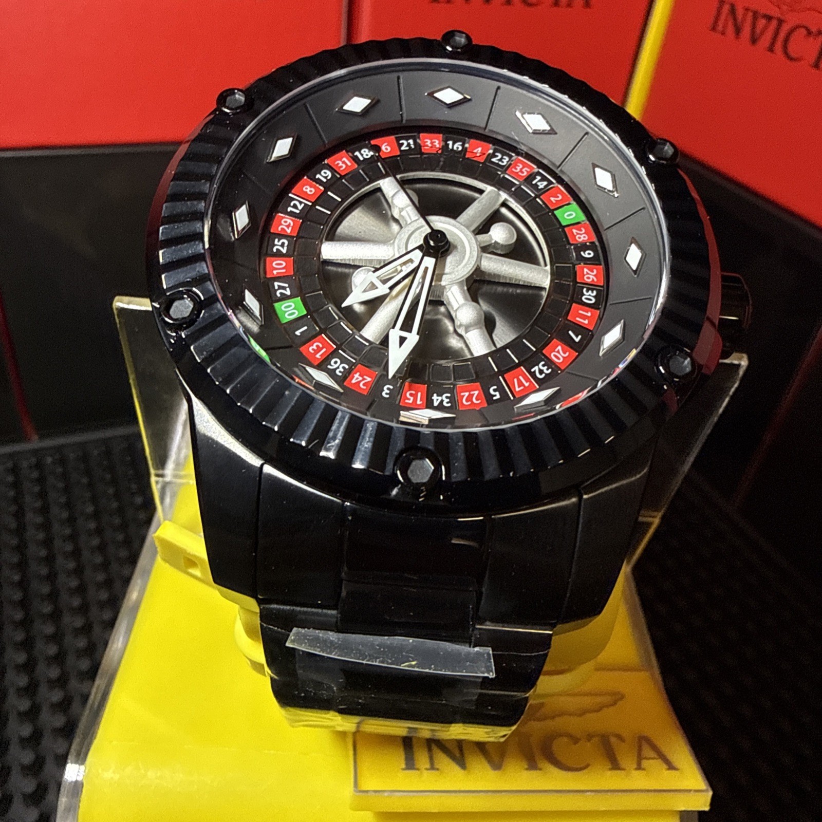 Invicta Specialty ROULETTE Monte Carlo AUTOMATIC Men’s Watch 52mm Black 28712