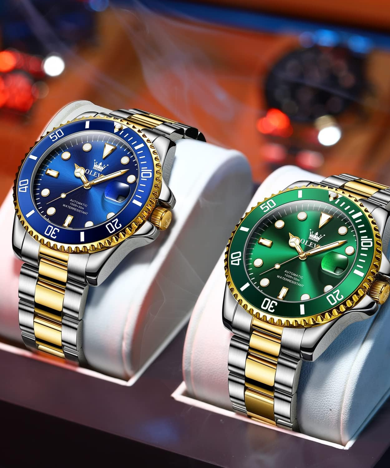 Luxury Men’s Automatic Waterproof Watch – Big Face & Luminous Features