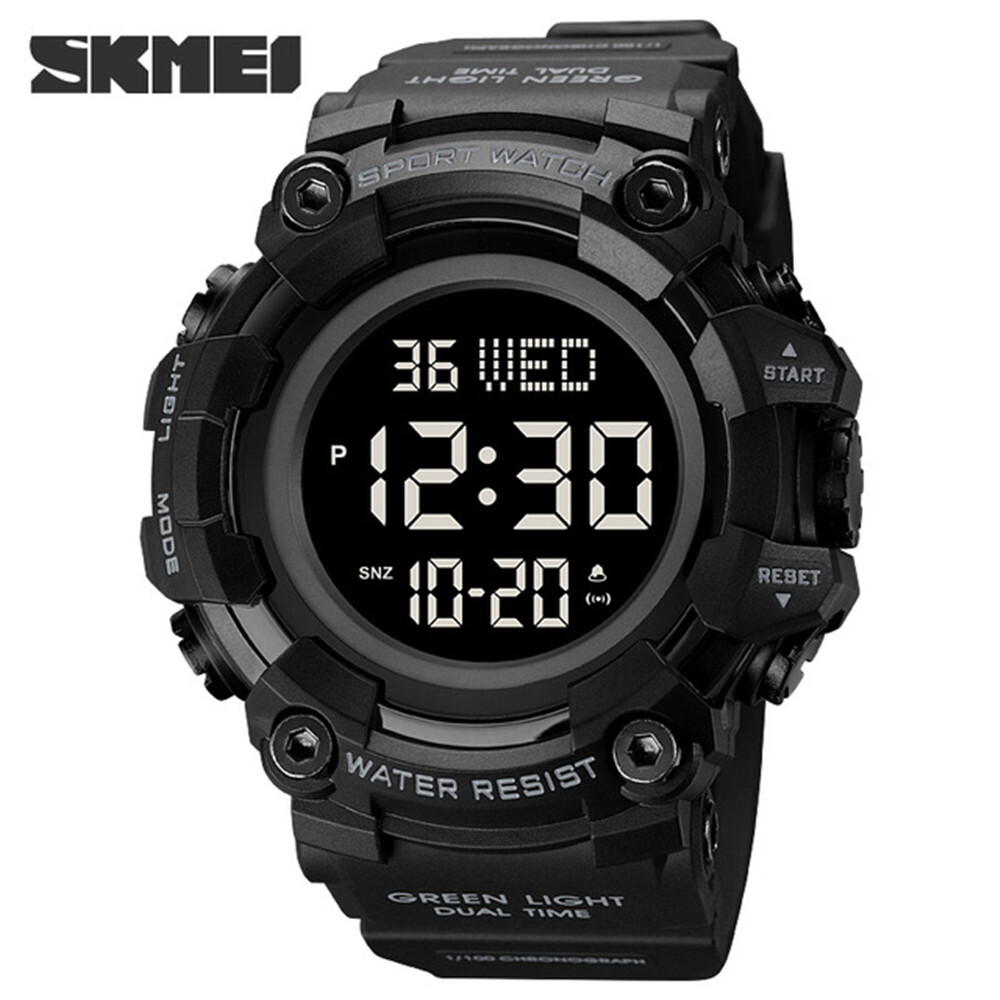 SKMEI Watches Men Brand Outdoor Digital Watch LED Alarm Stopwatch Boy Wristwatch