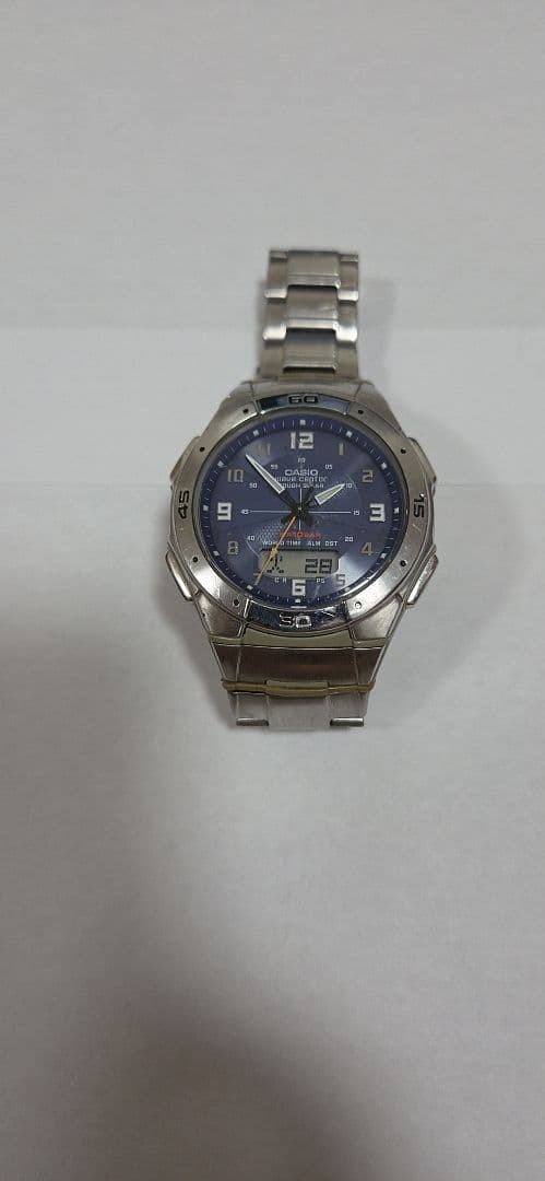 CASIO Wave Ceptor WVA-470 Radio-controlled Solar Watch, Working , From Japan
