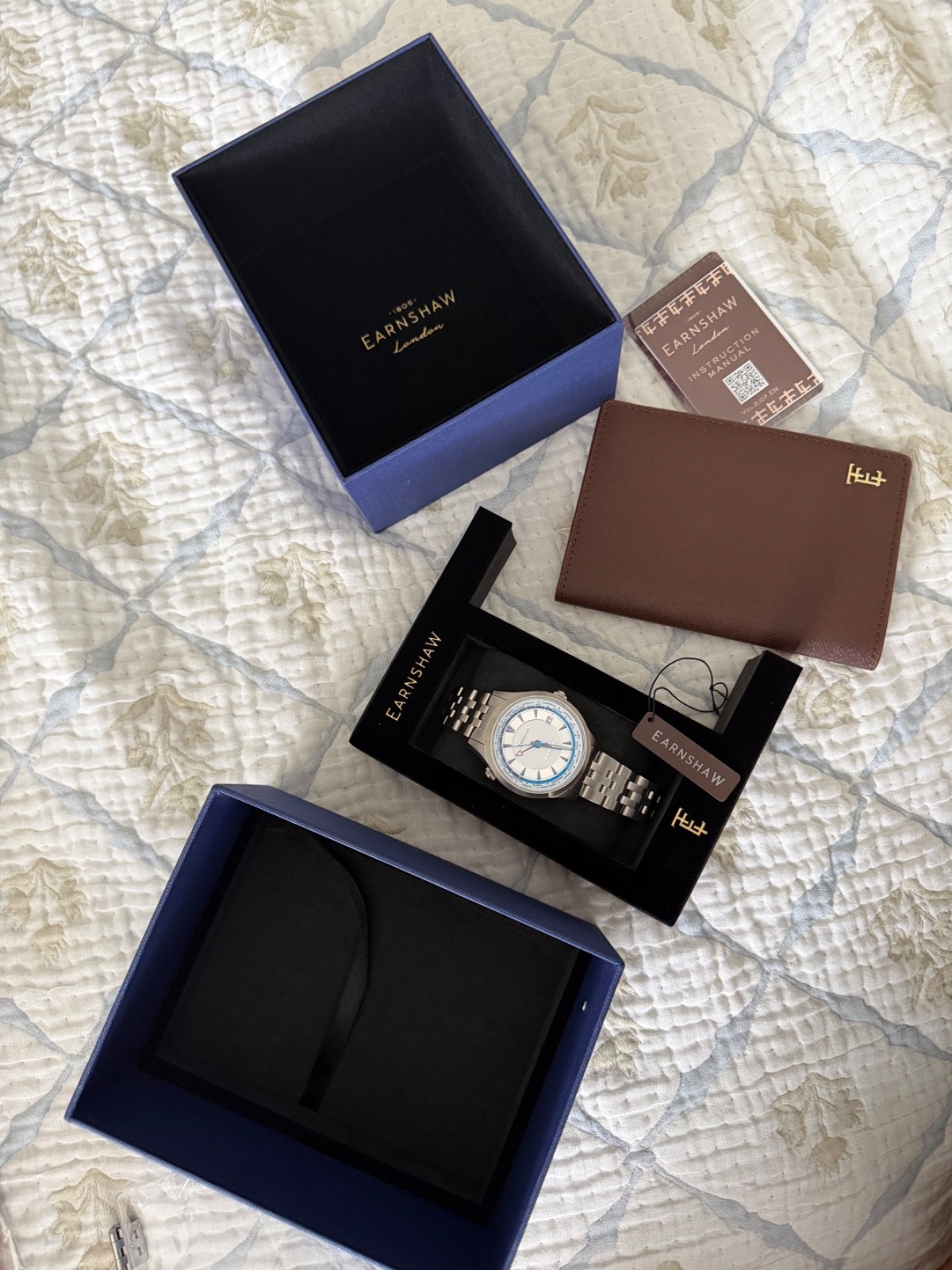Thomas Earnshaw World Timer Watch Casscade White/NeverWorn/42.0mm Stainless Stee