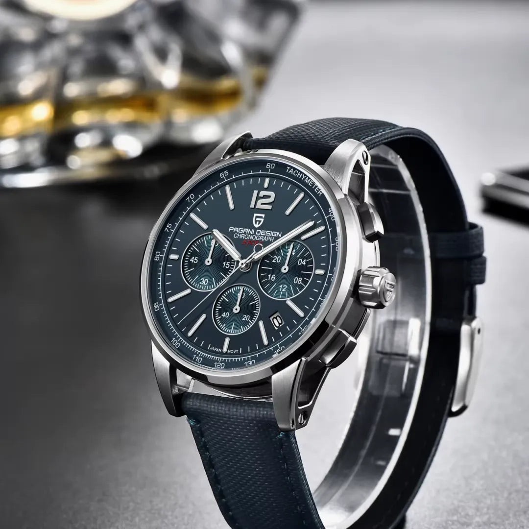 Pagani Design PD-YS008 Black Chronograph Nylon Automatic Men’s Watch