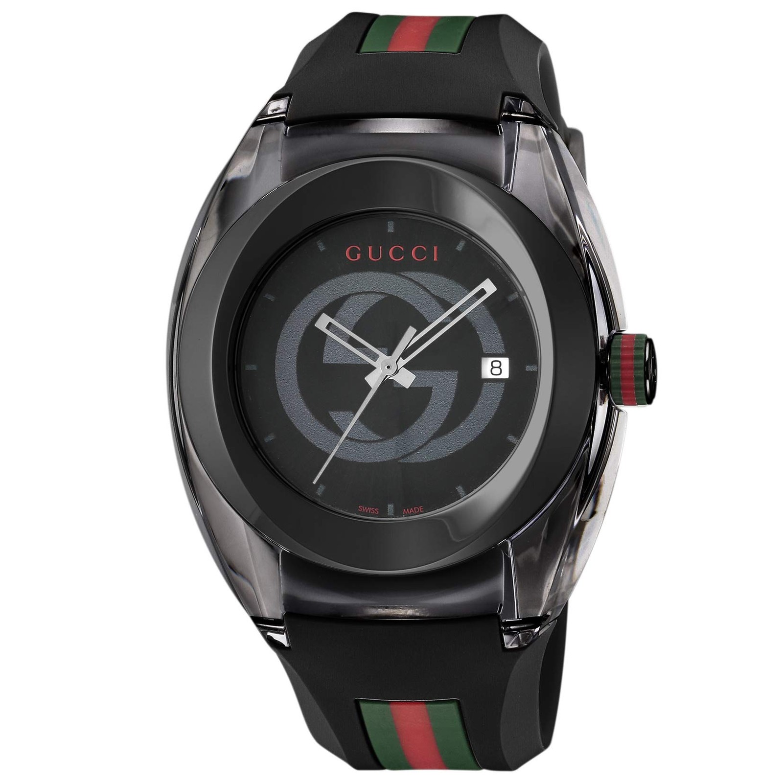 Unused GUCCI SYNC YA137107A Black Quartz Sapphire Crystal Men’s Watch in Box