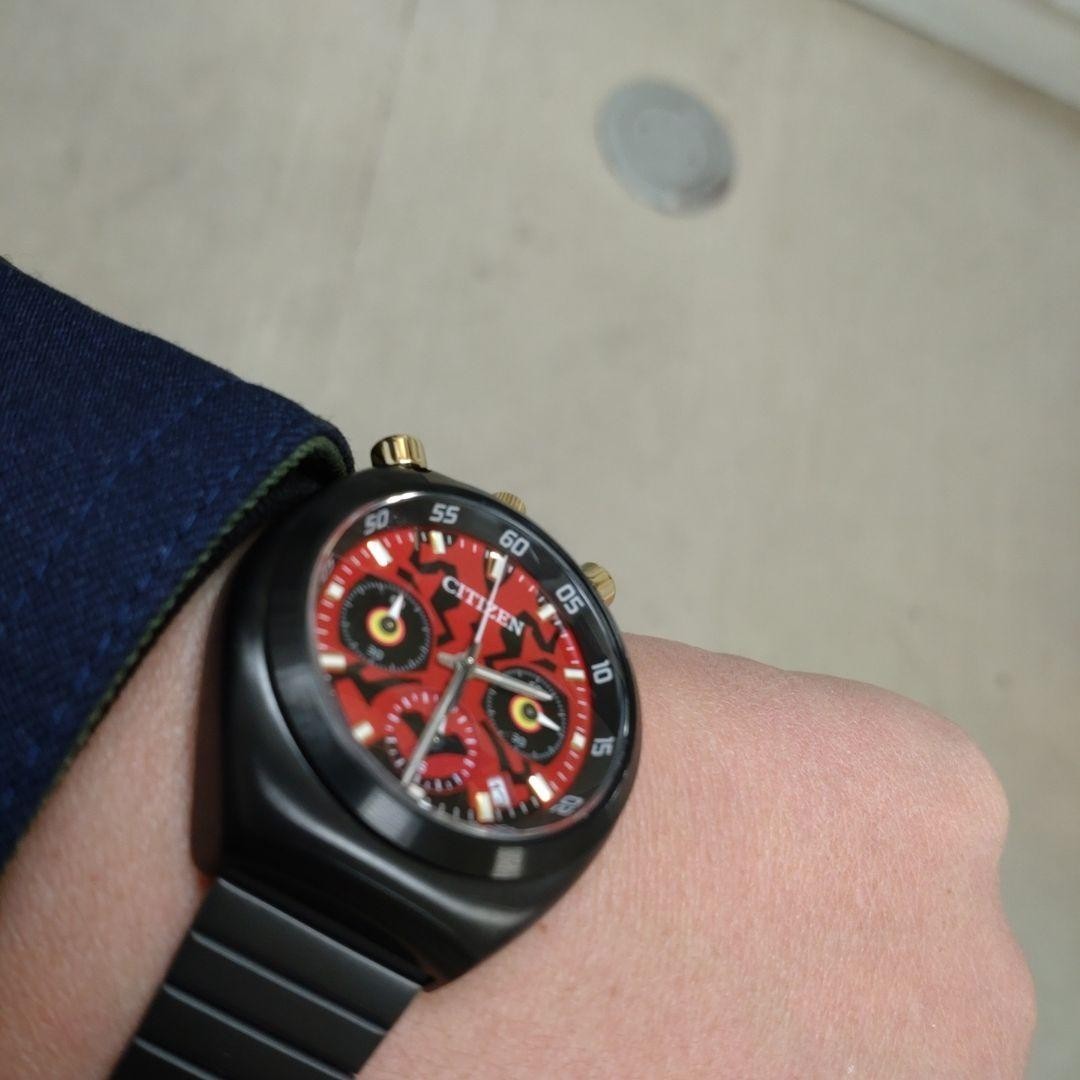 Darth Maul Chronograph Limited Edition Citizen Challenge Timer Star Wars JAPAN