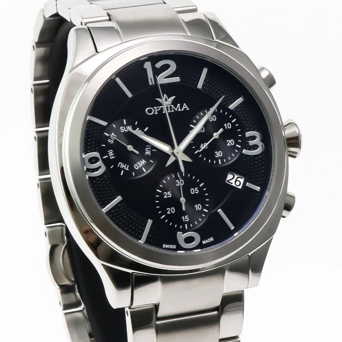 Optima – Swiss Chronograph – OSC449-SS-3 Swiss Ronda Quartz 44.15 mm OSC449