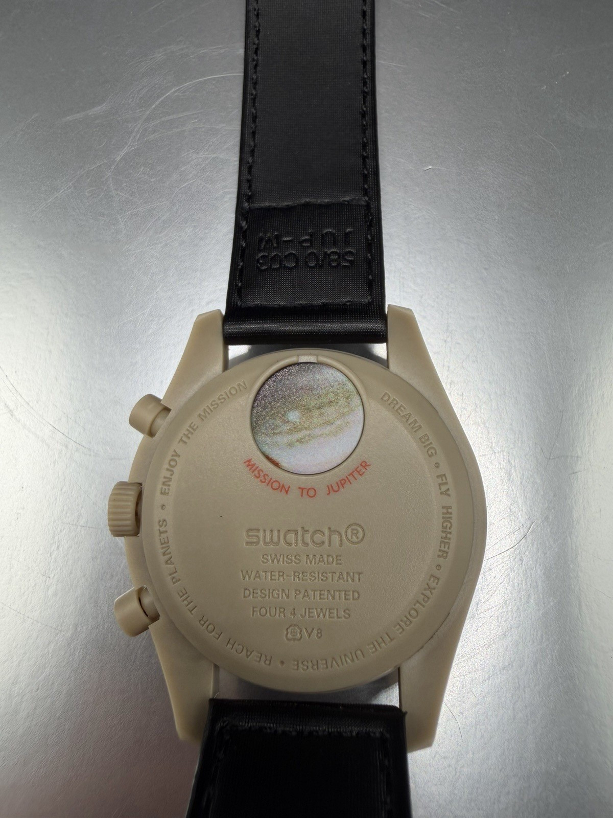 Swatch Bioceramic Speedmaster Mission to Jupiter 42mm Chronograph Quartz