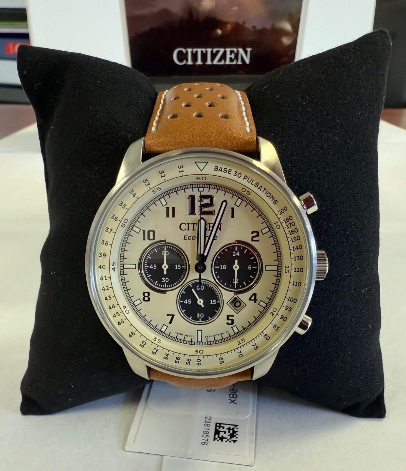 Citizen Eco-Drive Beige Men’s CA4500-08X Eco-Drive Chronograph Stainless Steel