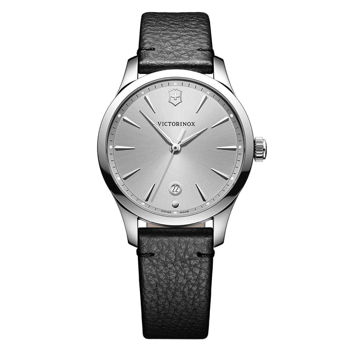 Victorinox Swiss Army Women’s Watch Alliance Small Silver Tone Dial Strap 241827
