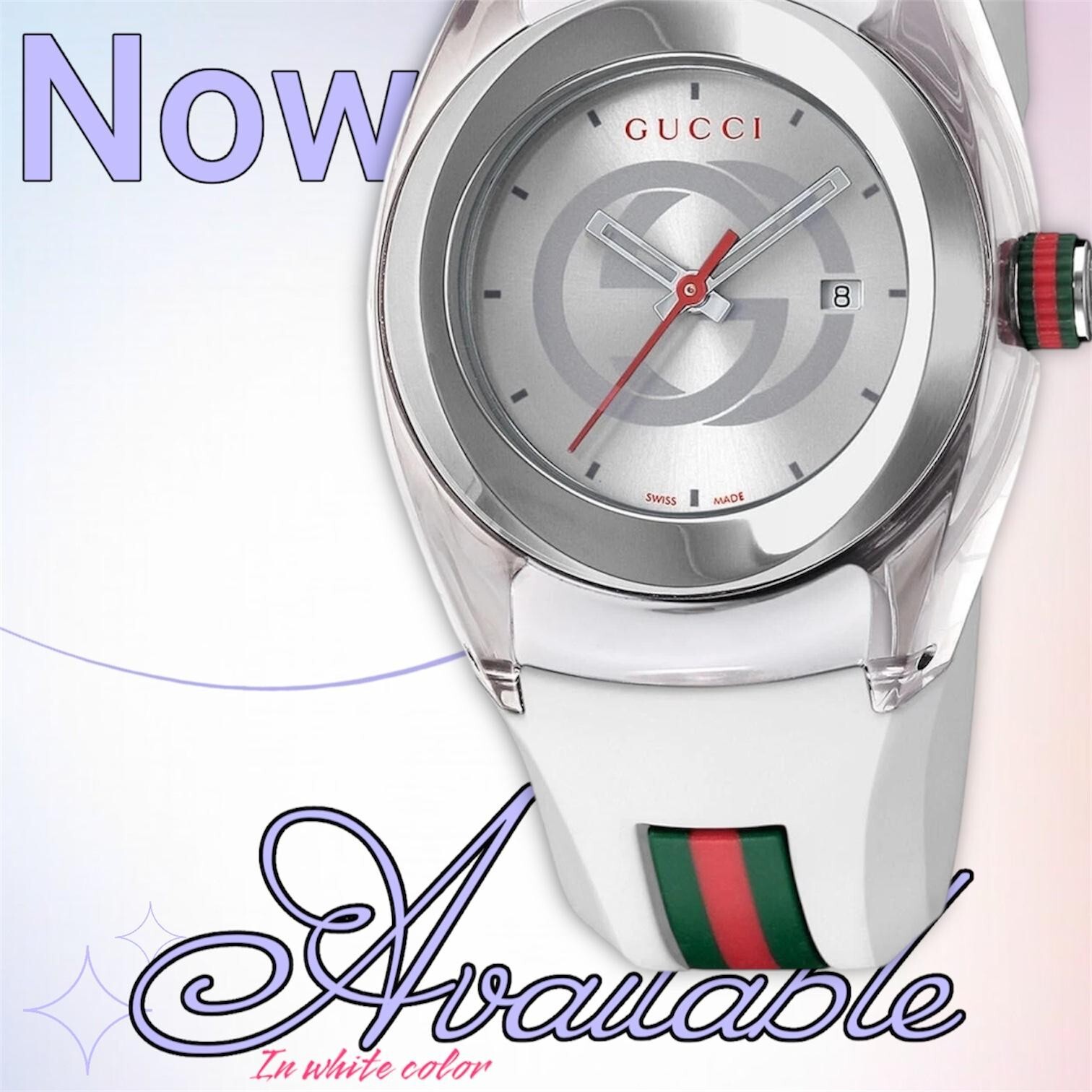 GUCCI SYNC YA137103 Men’s Watch – White Dial, Quartz Movement with Original Box