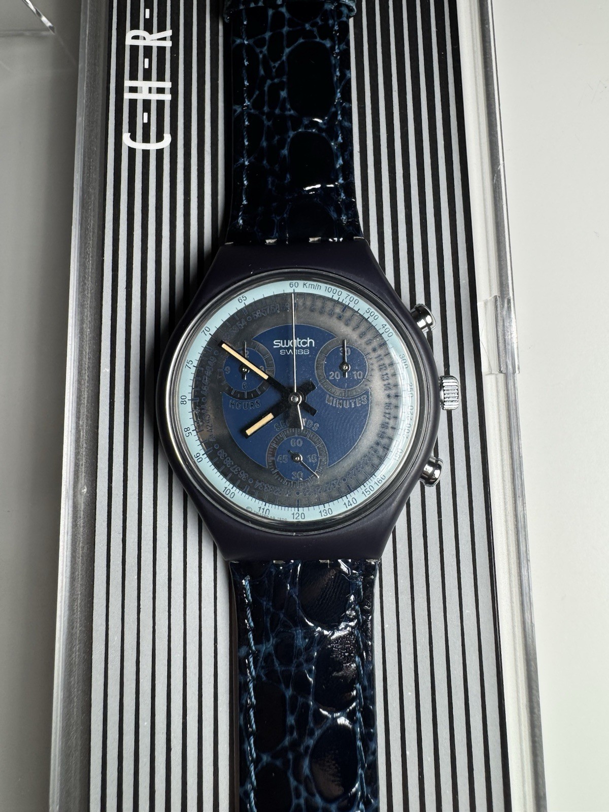 1991 Swatch Chrono SCN102 Silver Star – Vintage