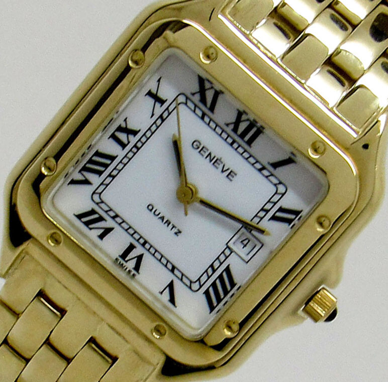 14K Yellow Gold 28mm Quartz Ladies Watch W/ Hidden Butterfly Clasp Very Good!!!!