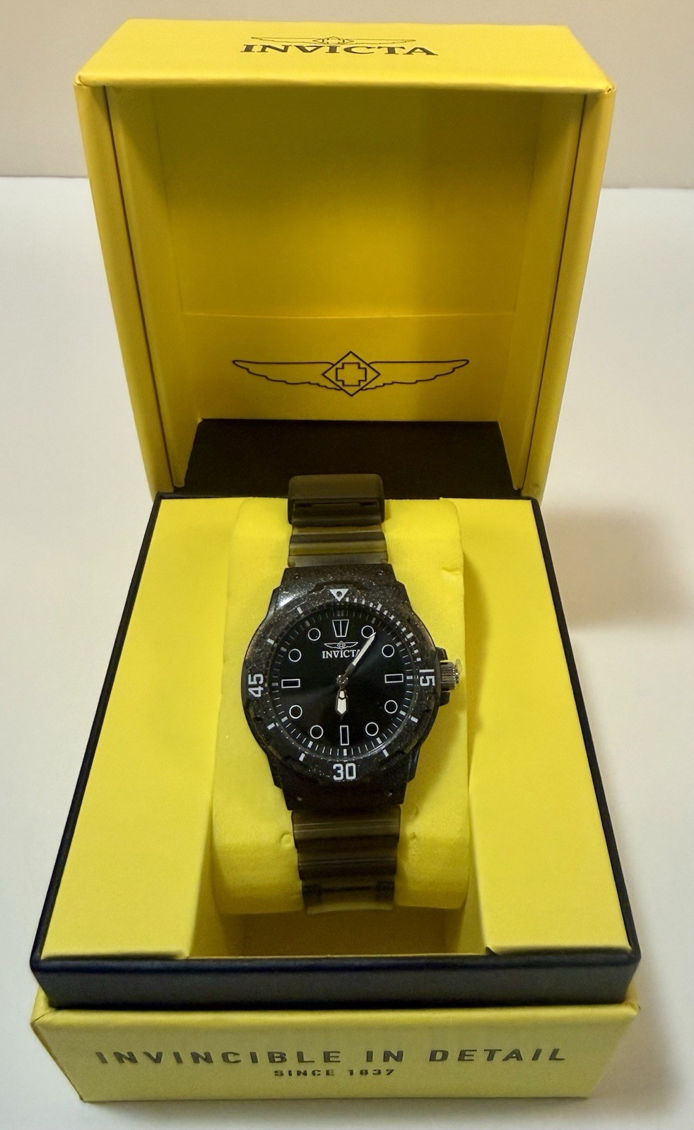 Invicta Celestial Cloud Women Watch 35mm Transparent Poly Strap 12mm Thick 49208
