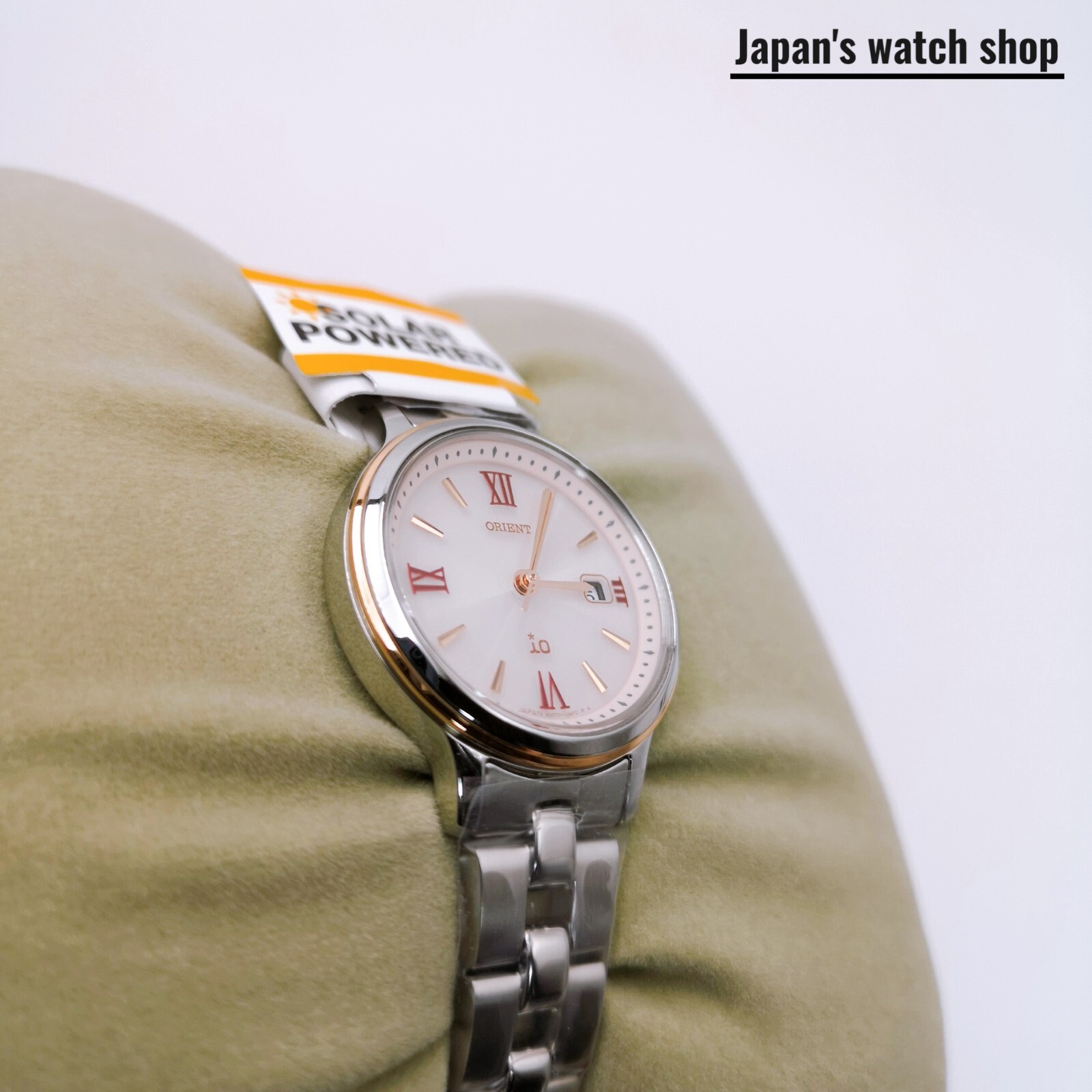 ORIENT iO NATURAL & PLAIN LIGHTCHARGE RN-WG0006P Pink Women’s Watch New in Box