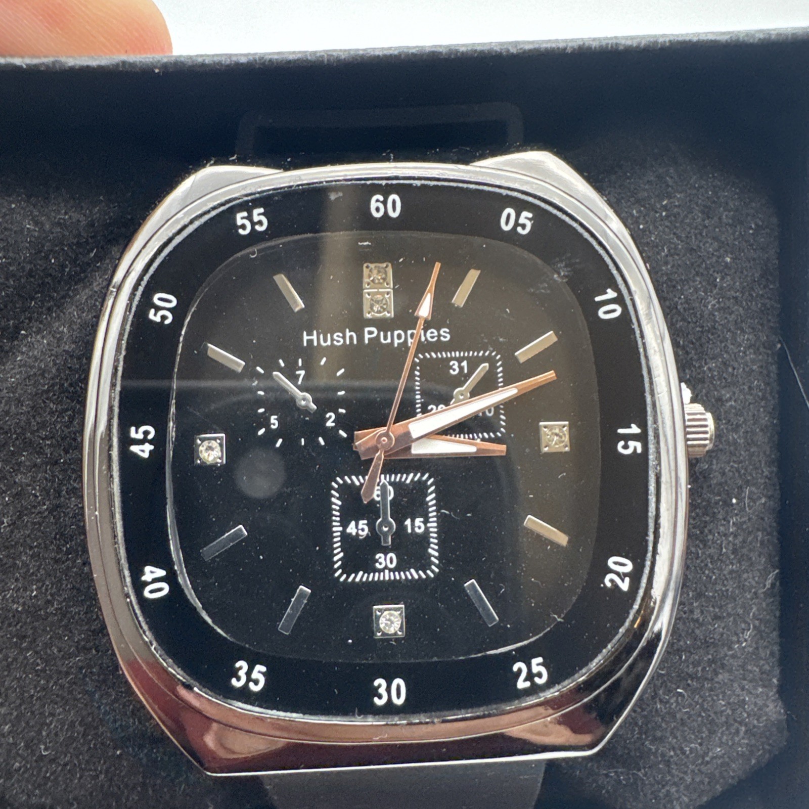 Hush Puppies Men’s Square Frame Watch