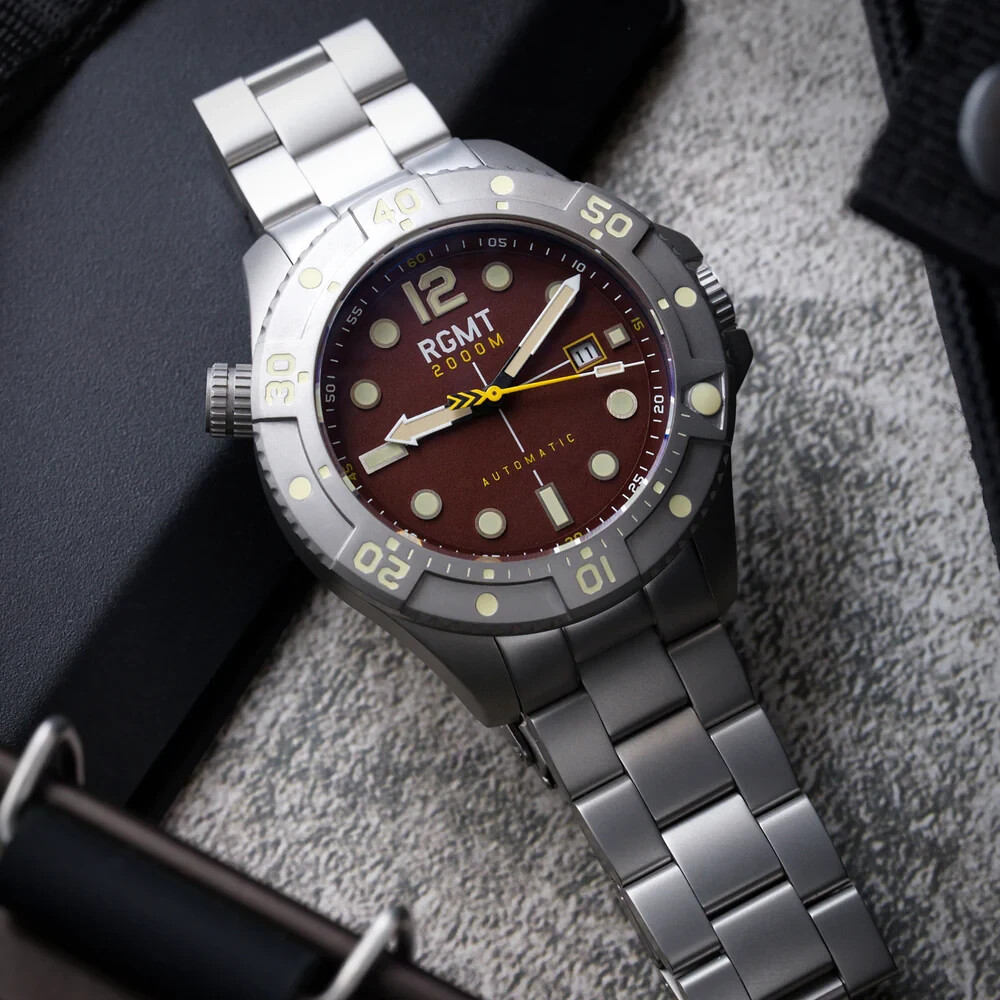 RGMT RG803744 Demolition Stainless Steel Automatic Watch 2000m $1,250 -NEW/RARE