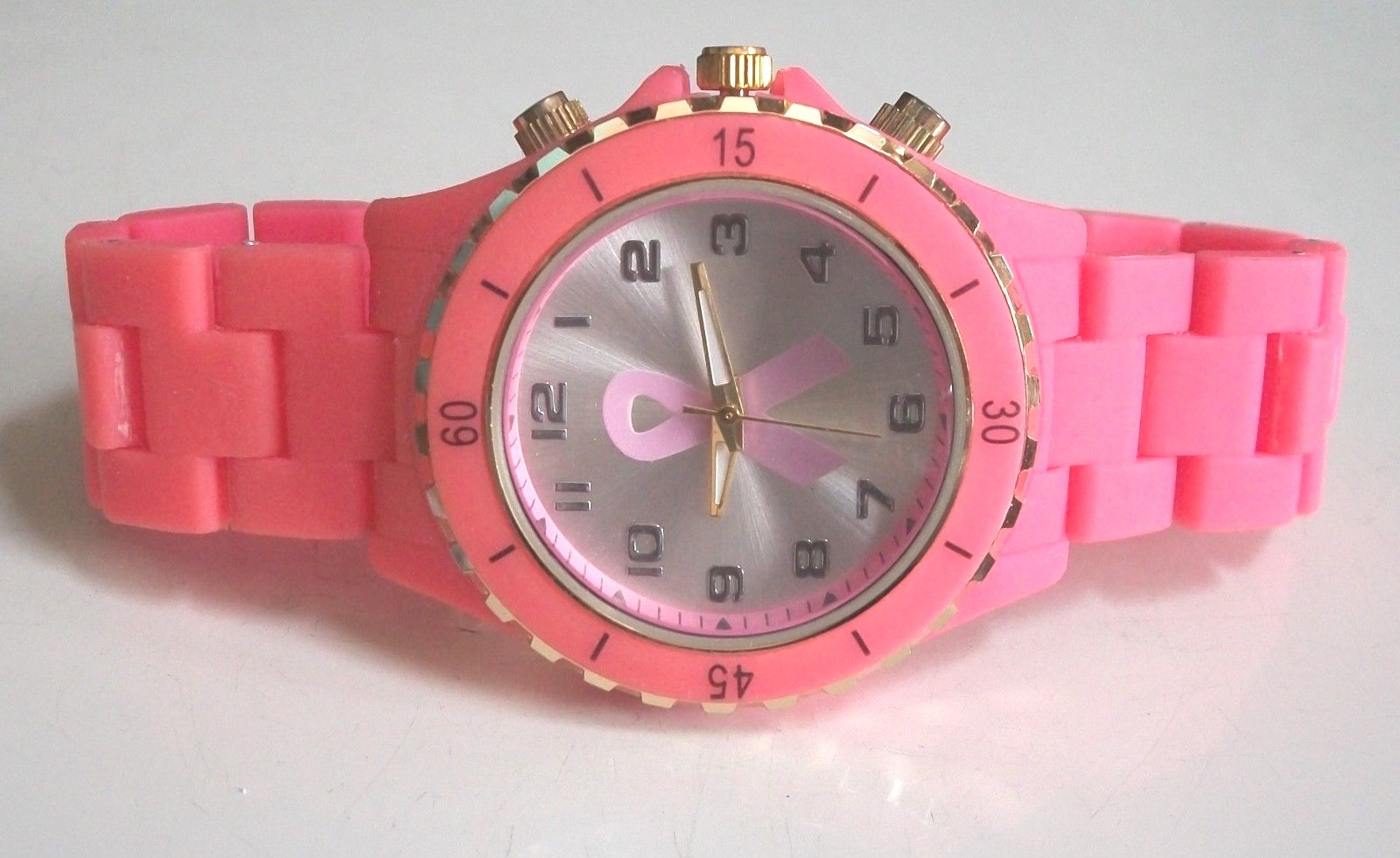 Women’s Breast Cancer Awareness Pink Ribbon Fashion Casual Wear Wrist Watch