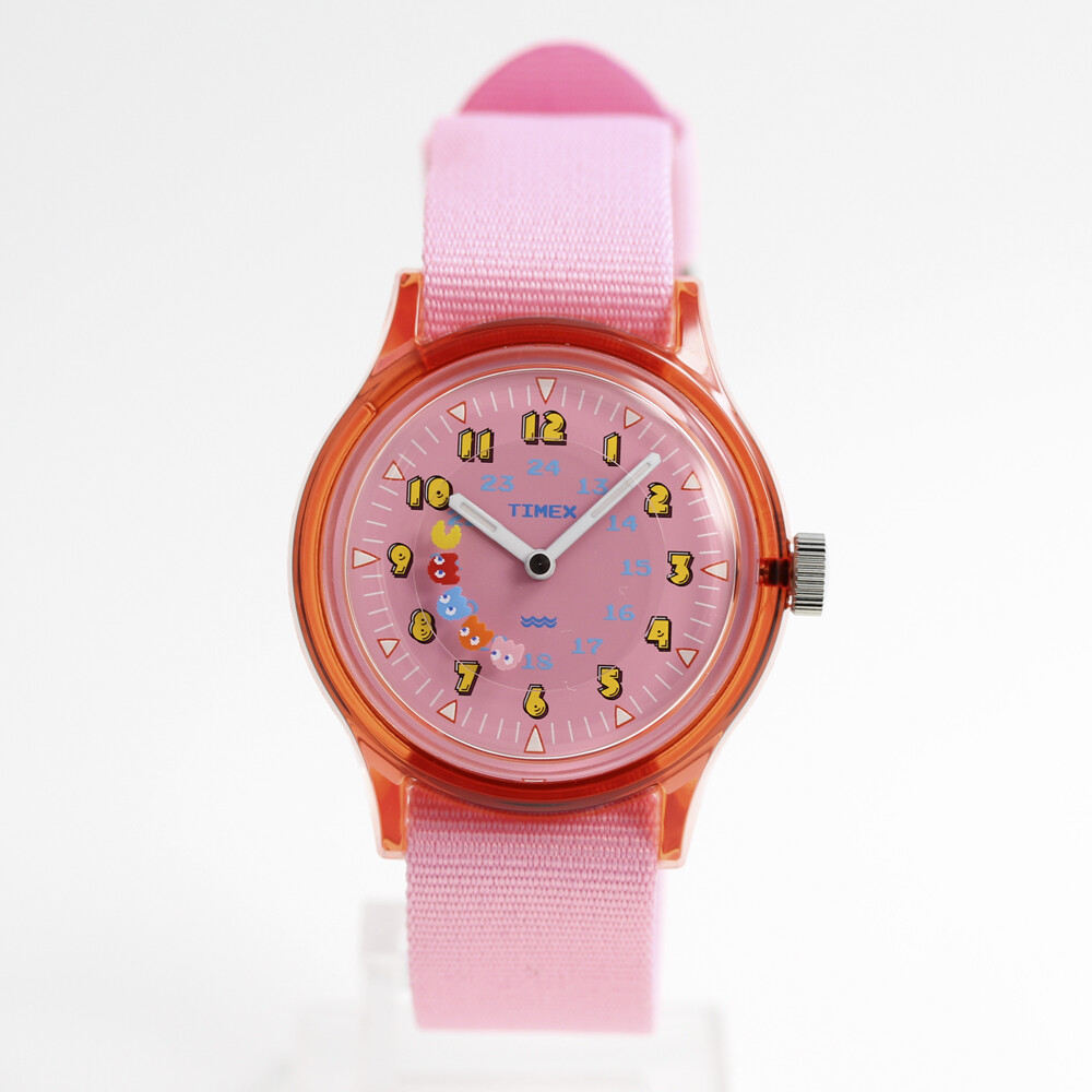 TIMEX TIMEX TW2V93900 PAC MAN Camper Chronograph Quartz Analog Pink