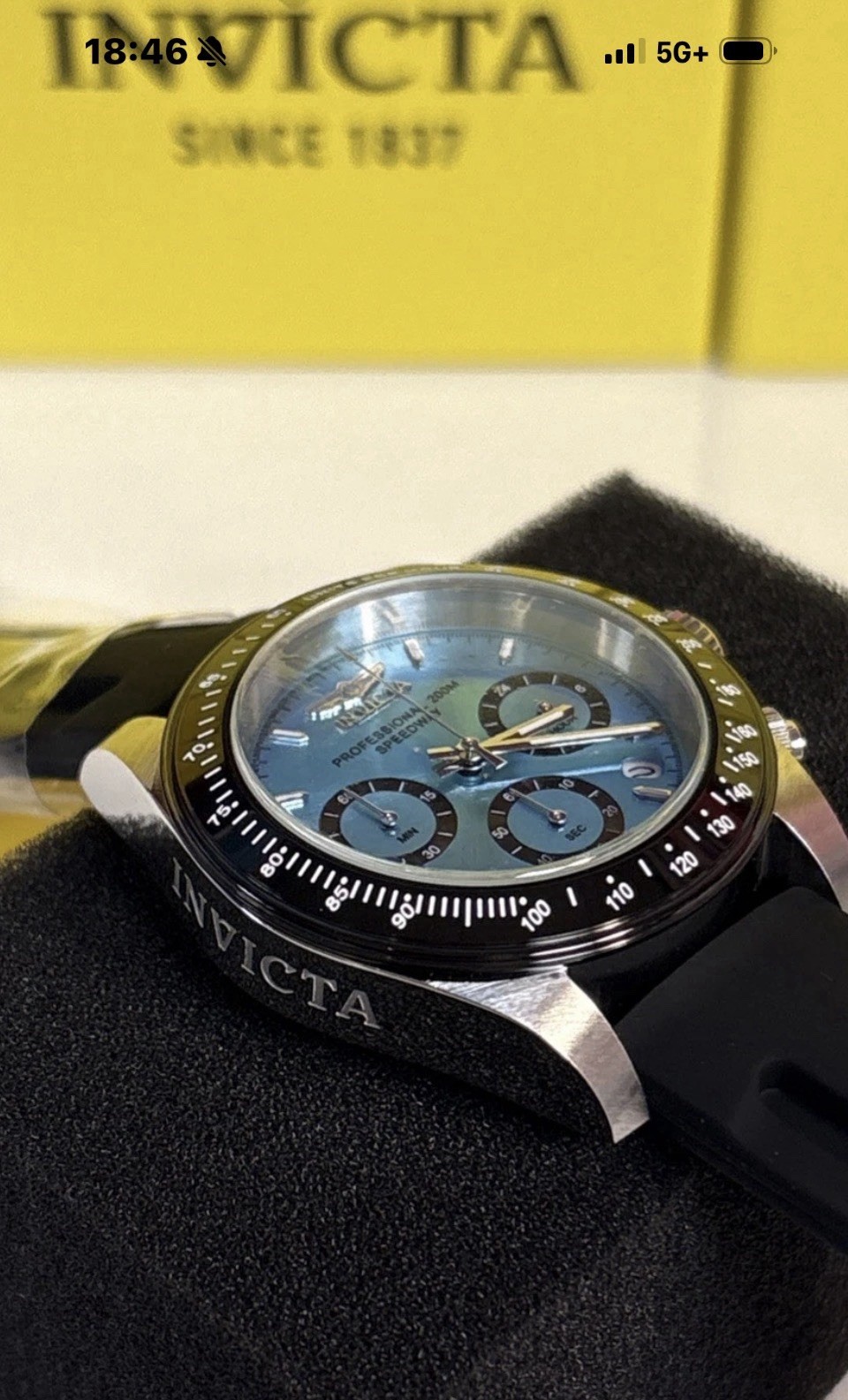 Invicta Speedway Montecarlo Men’s Watch | Black, Blue | 50490 NEW 40mm