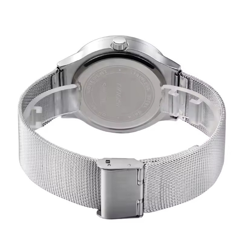 Numberless Watch – Liquid Blue Display – Fathers Day Gift Novelty Unique Unisex