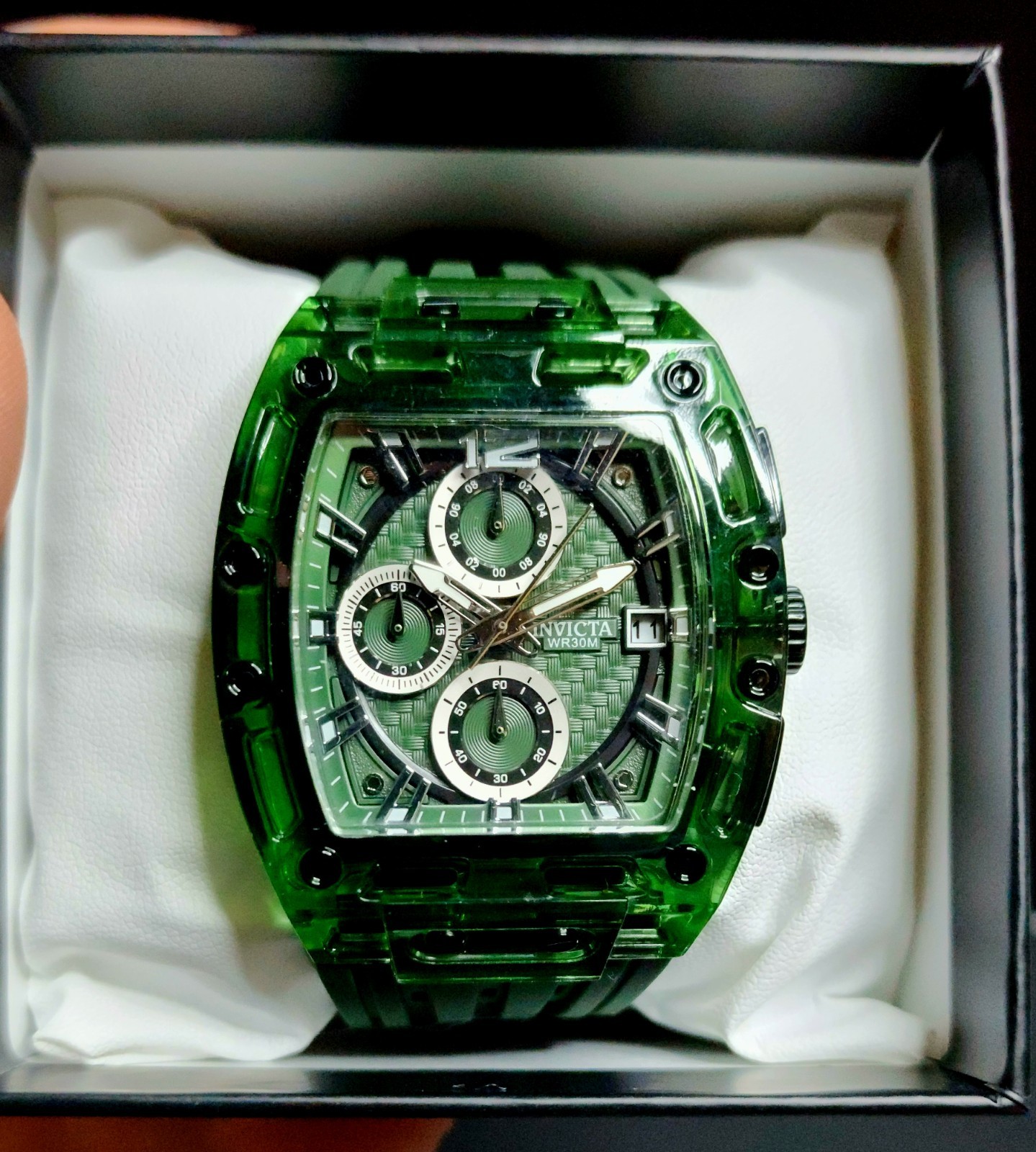 NEW Invicta S1 Rally Green Allogrip Chronograph Watch 42mm FREE GIFTS!!!