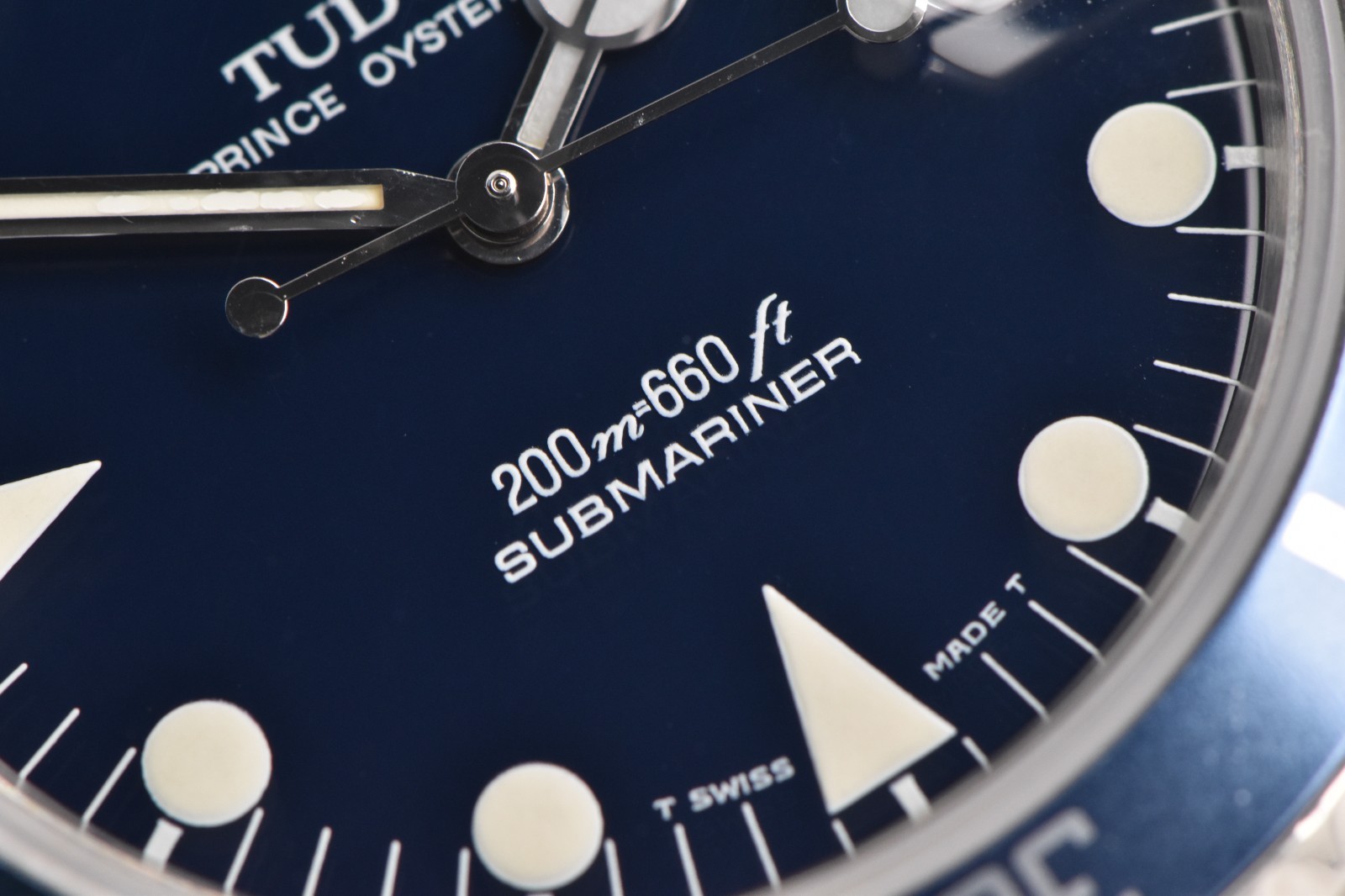 1996 Tudor Prince Oysterdate Submariner Date Minisub 36mm Steel Blue Dial 75190