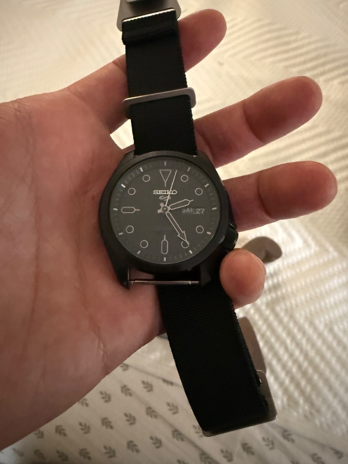 Seiko 5 Sports Men’s Black Watch – SRPE69K1