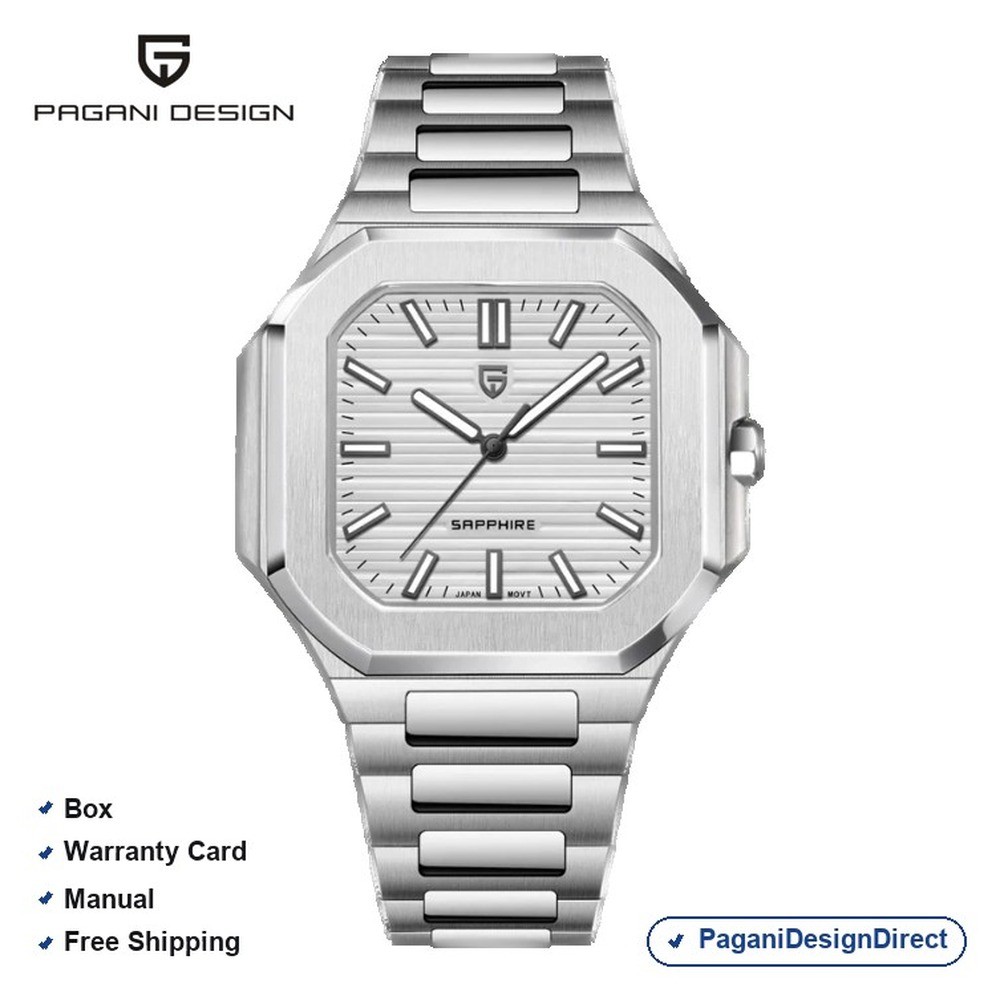 Pagani Design PD-YS019 White Stainless Steel Automatic Men’s Watch