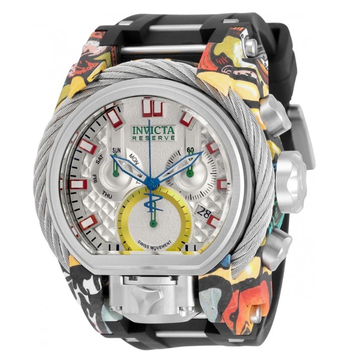 Invicta Reserve Bolt Zeus Magnum 52mm Graffiti Hydroplated Chrono Watch 32803