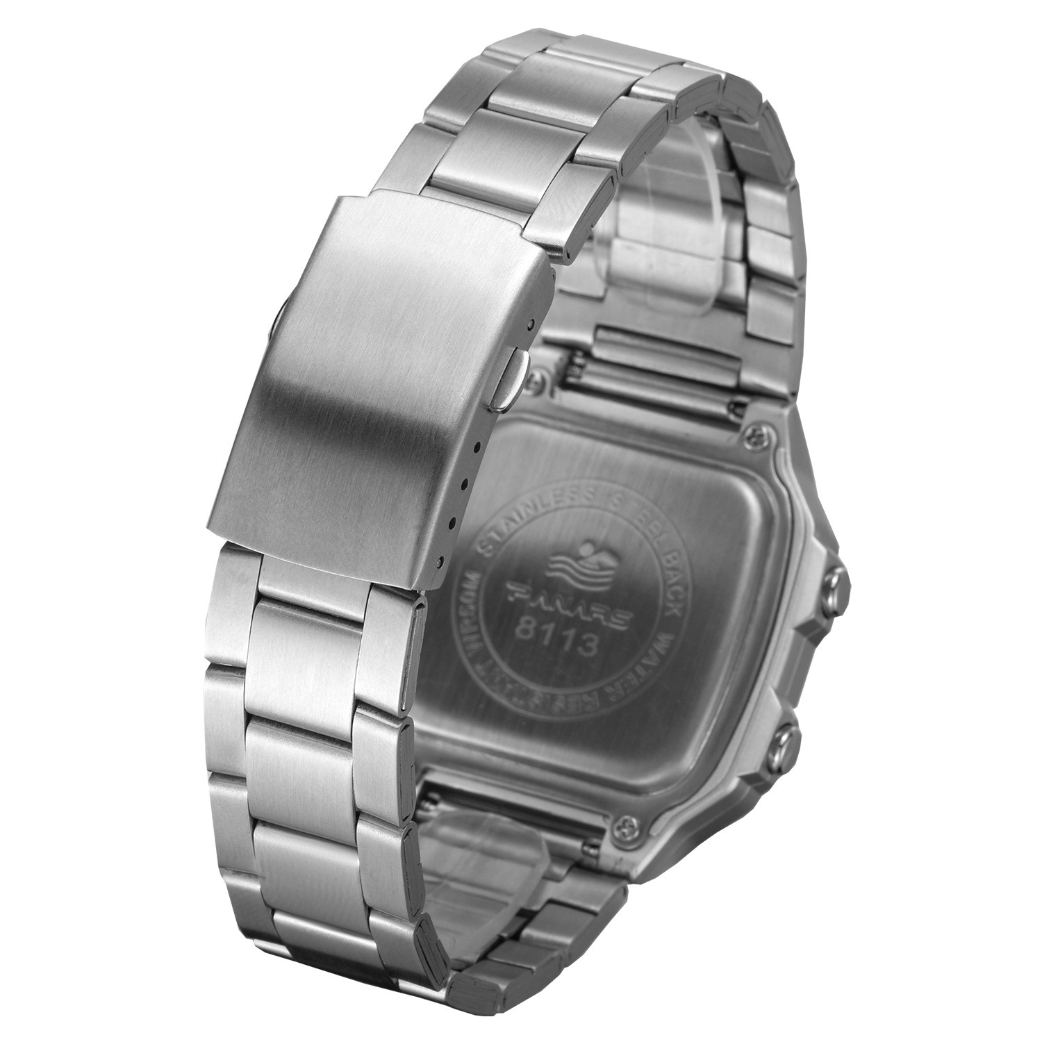 Men’s Digital Multi-Function Watches Dual Time Alarm Backlight Waterproof Watch