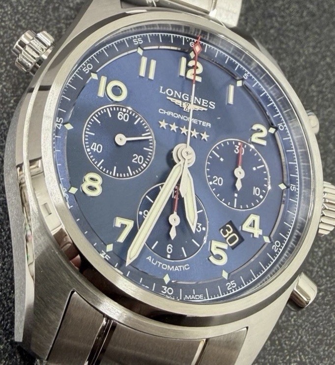 Longines Spirit Chronograph 42mm Blue Dial COSC Full Set L3.820.4.93.6