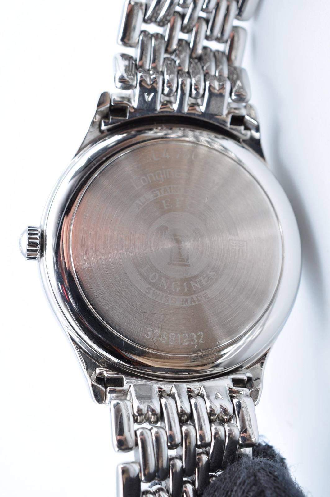 LONGINES LYRE Quartz Date Silver Belt Men’s Watch w-10101
