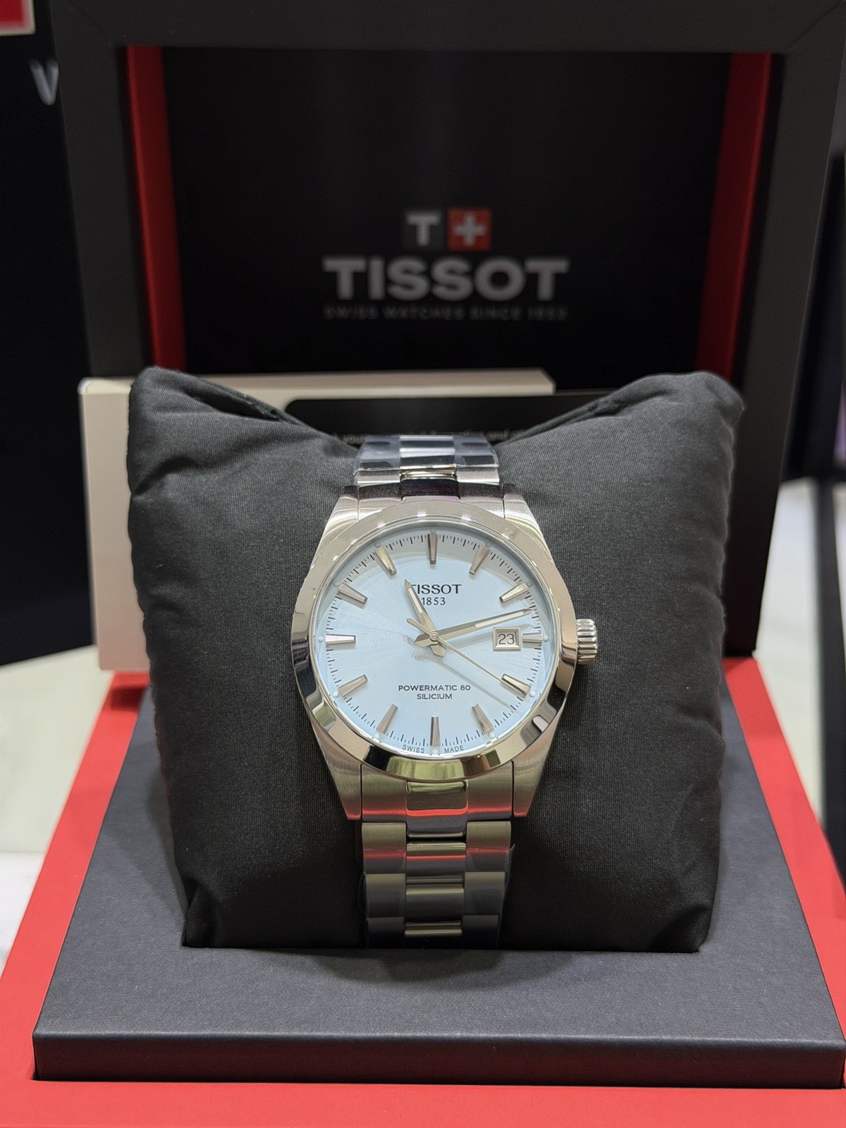 Tissot Gentleman Powermatic 80 Ice Blue 40 MM Automatic Watch T127.407.11.351.00