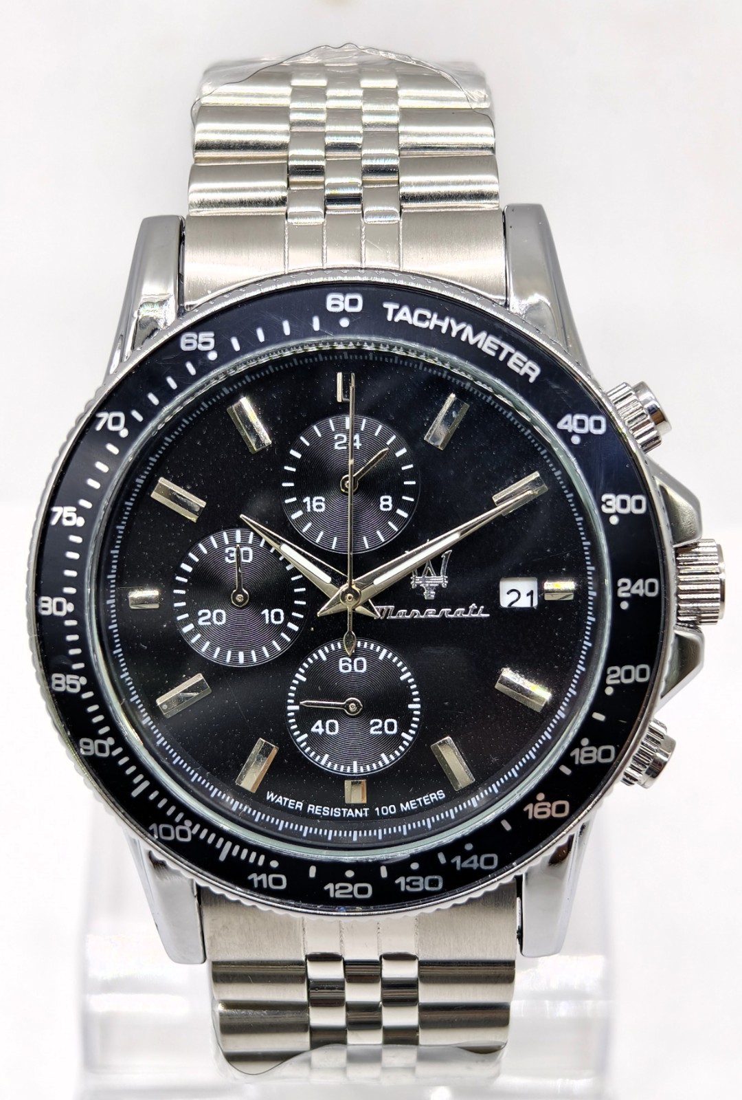 Luxurious Maserati Chronograph Date Indicator Tachymeter Men’s Wrist Watch
