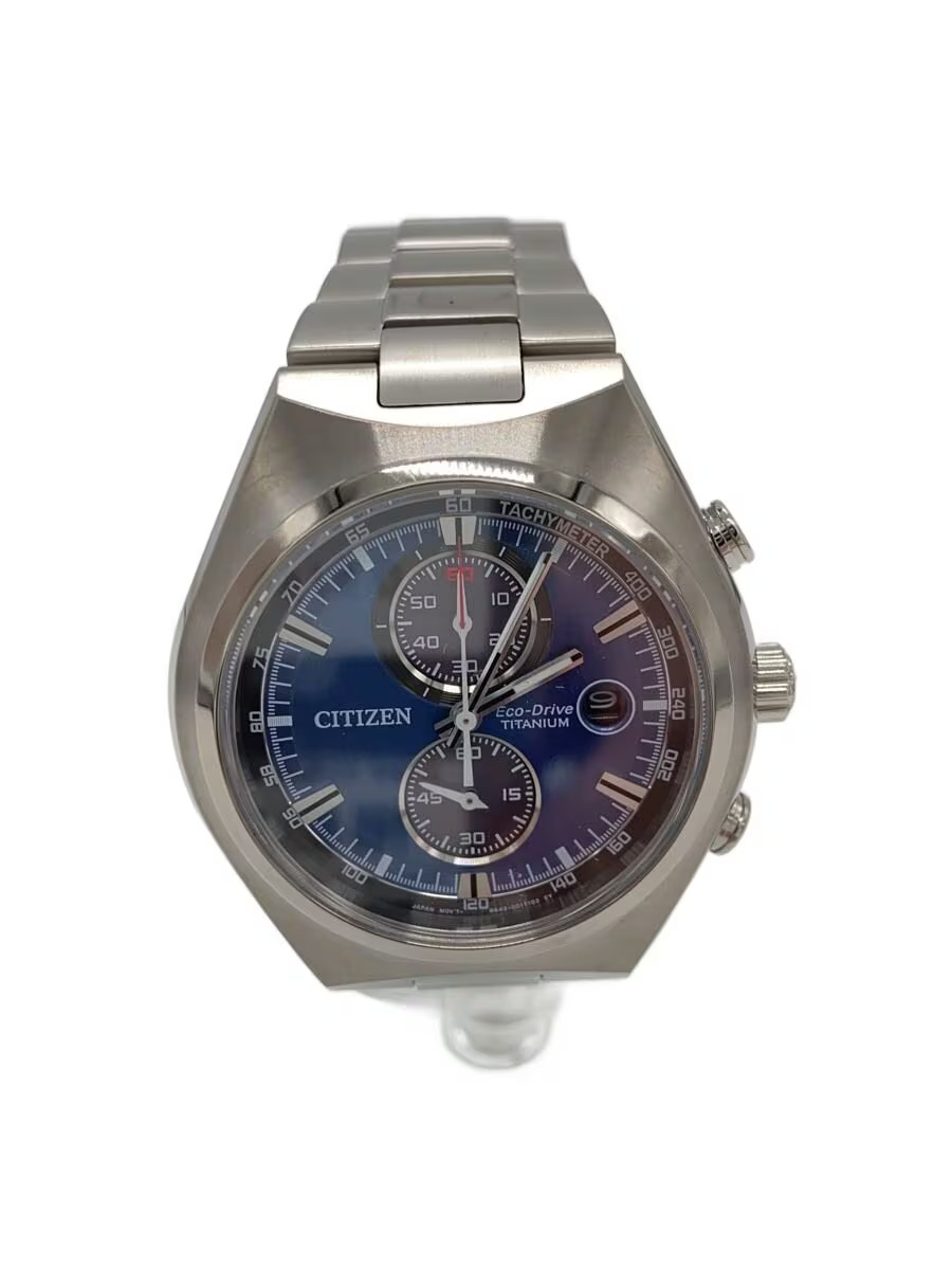 CITIZEN Solar Watch Analog Stainless BLU SLV B642 0013P01