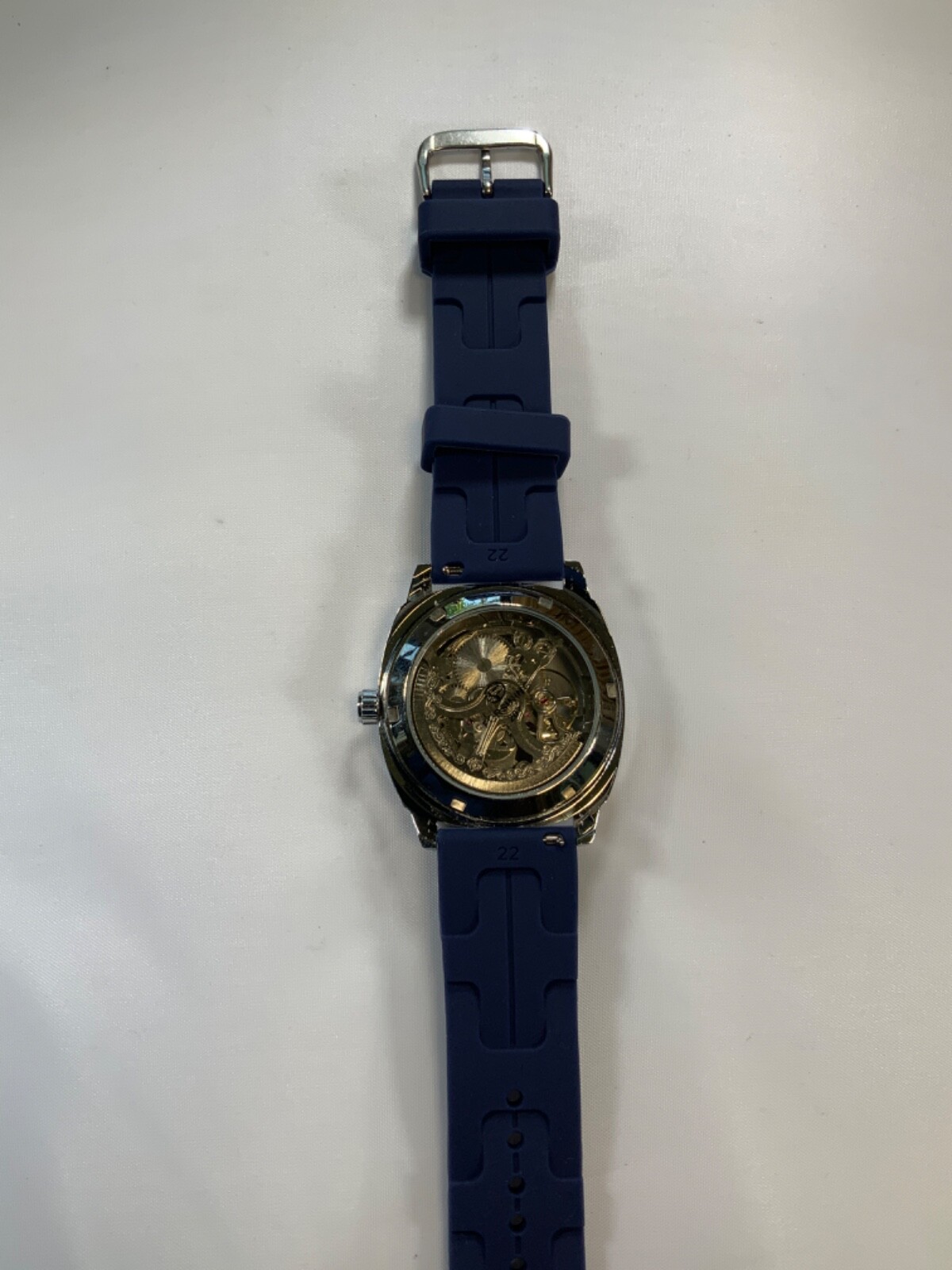 Forsining mens automatic skeleton style watch with band style and color options